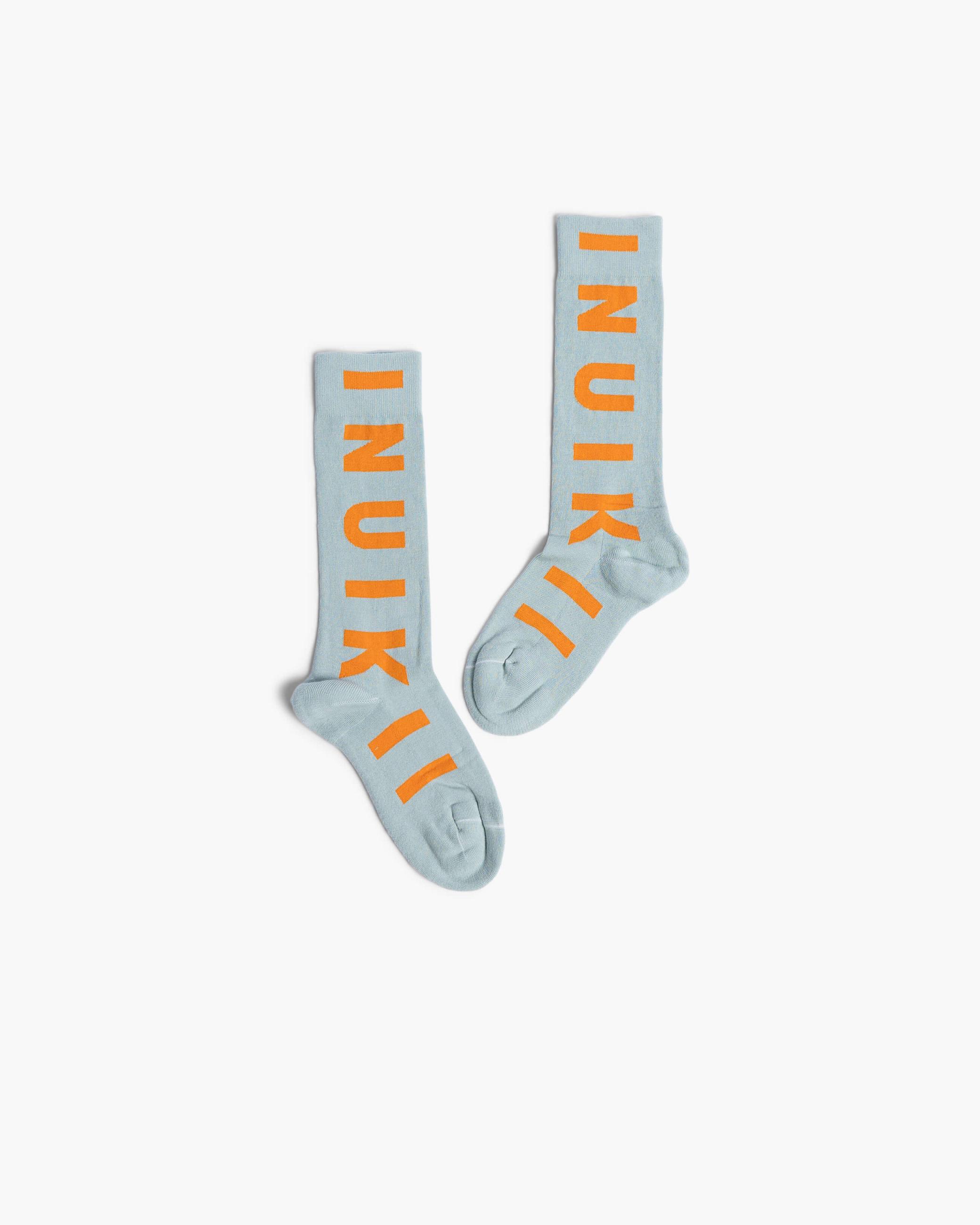 Aqua - Orange Women's Inuikii Jacquard Socks Socks | YRCE-87496