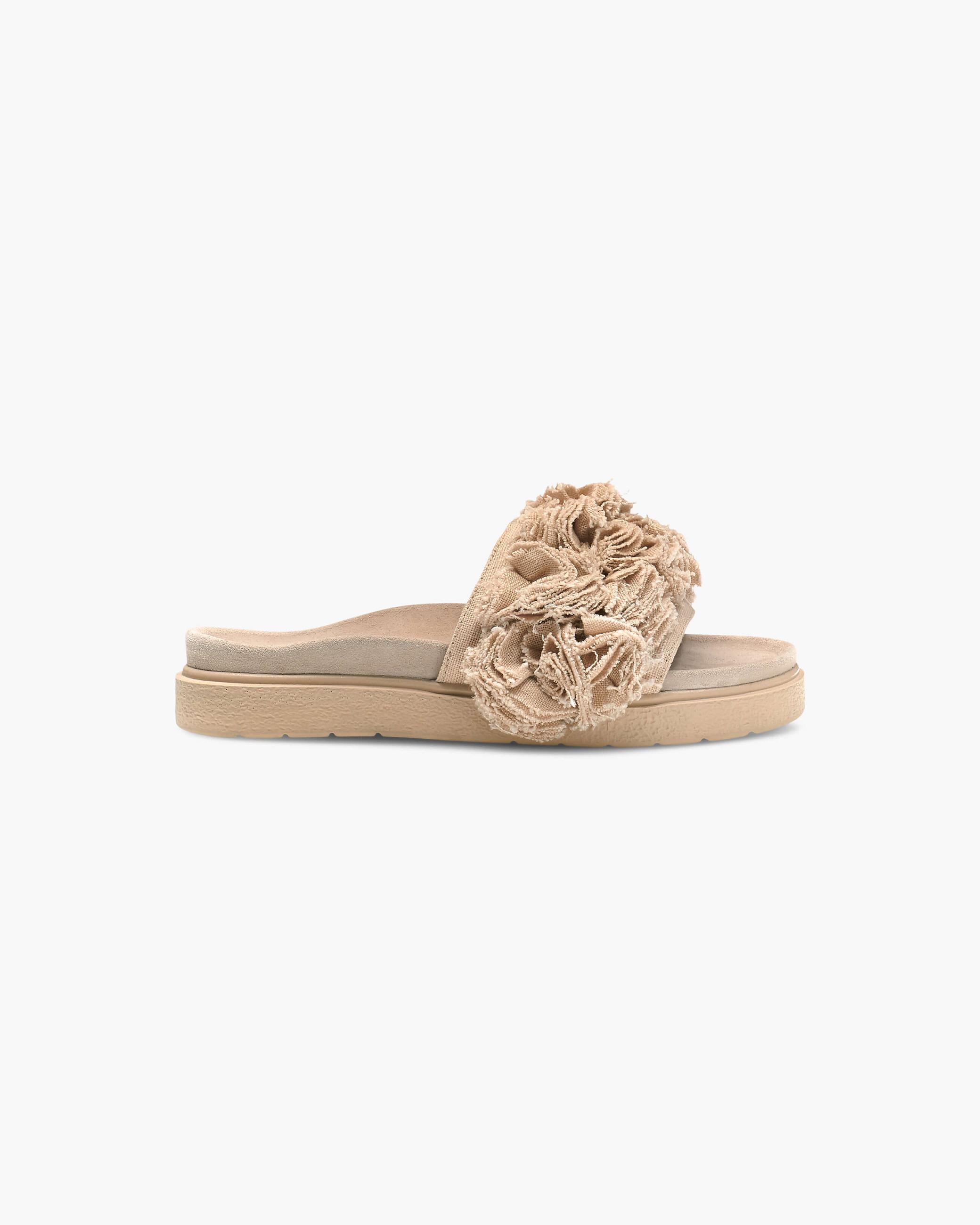 Beige Women's Inuikii Lory Lu Slippers | APFO-91234