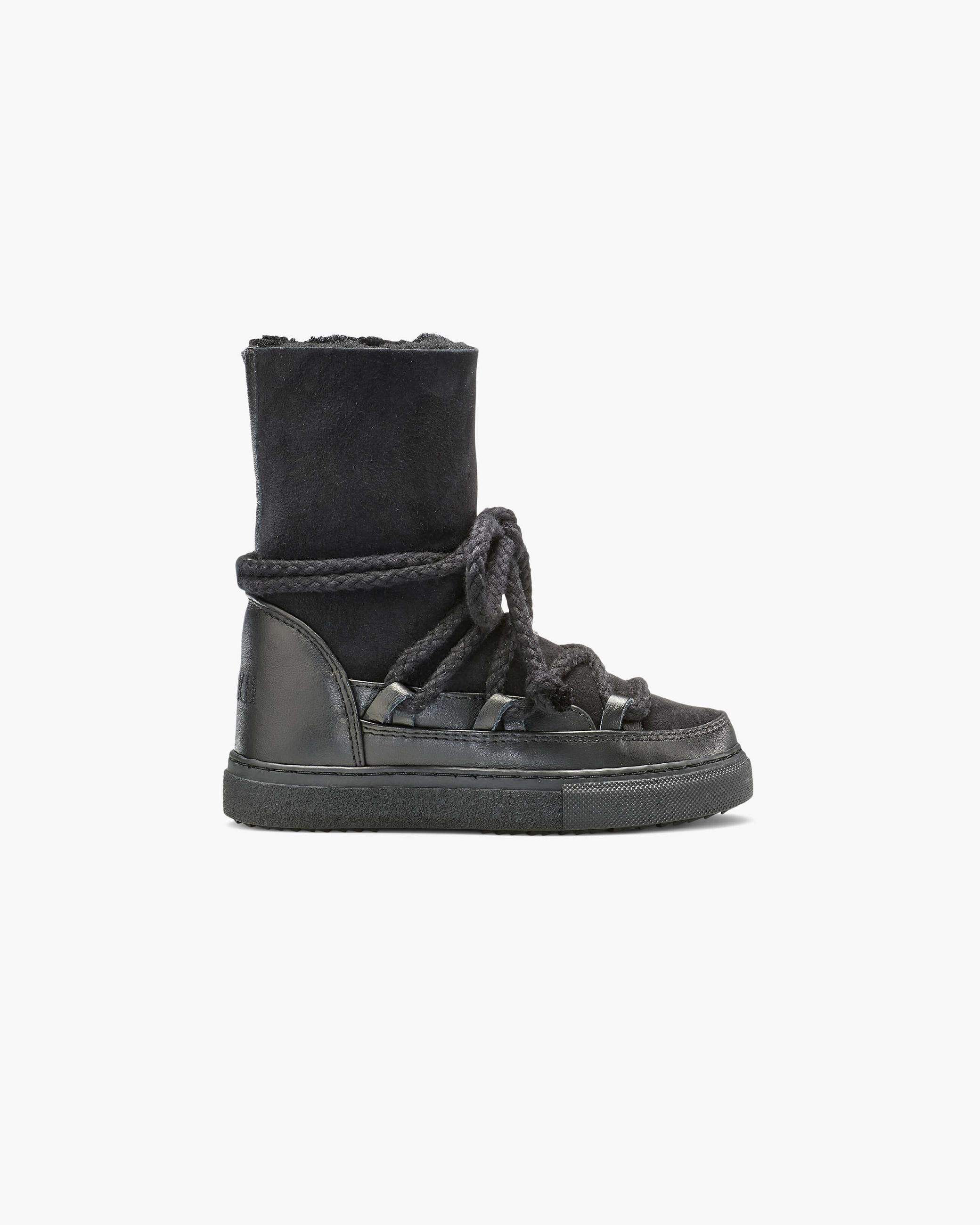 Black Kids' Inuikii Classic High Winter Sneakers | SLPB-45690