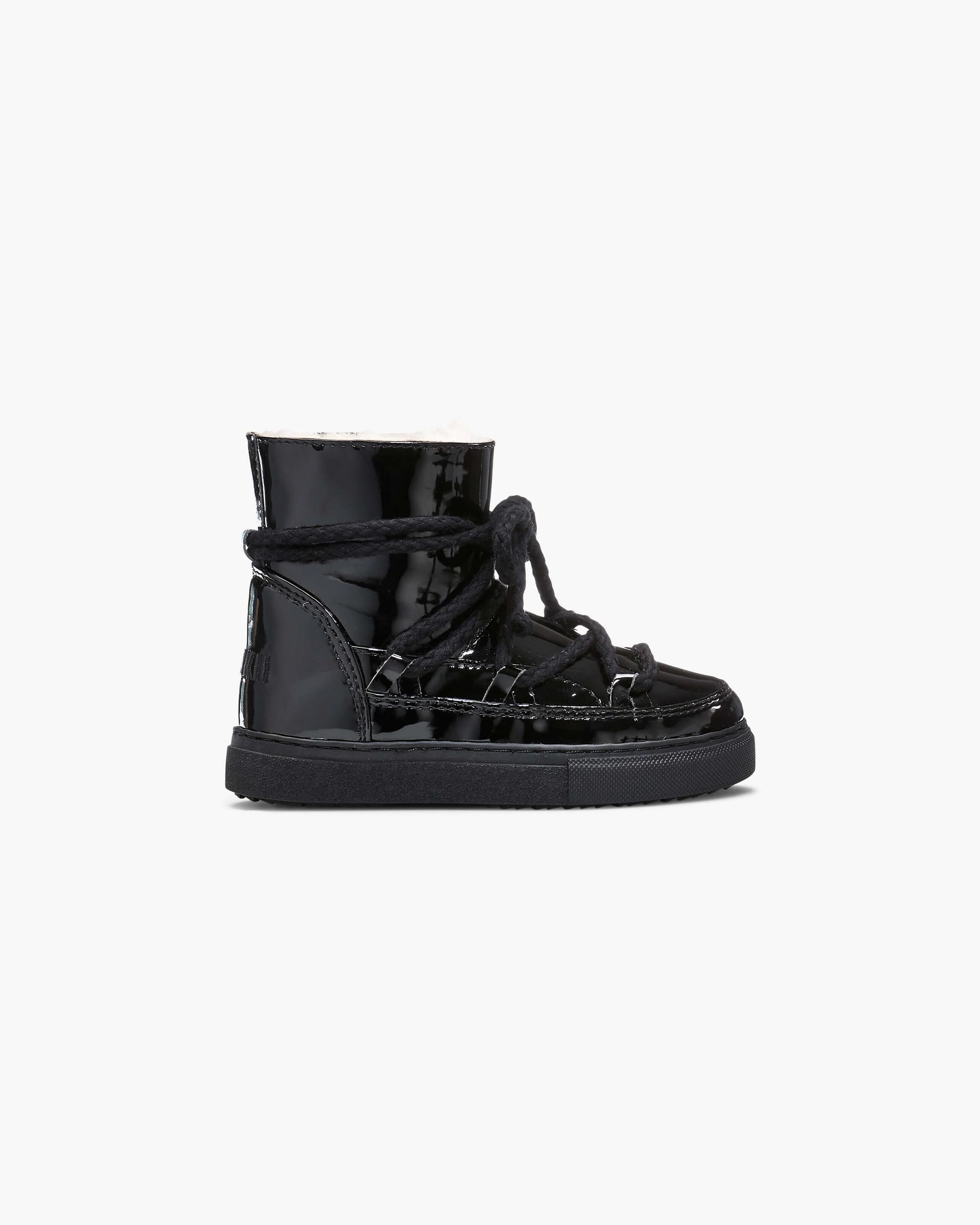 Black Kids' Inuikii Rain Winter Sneakers | AZDE-27510