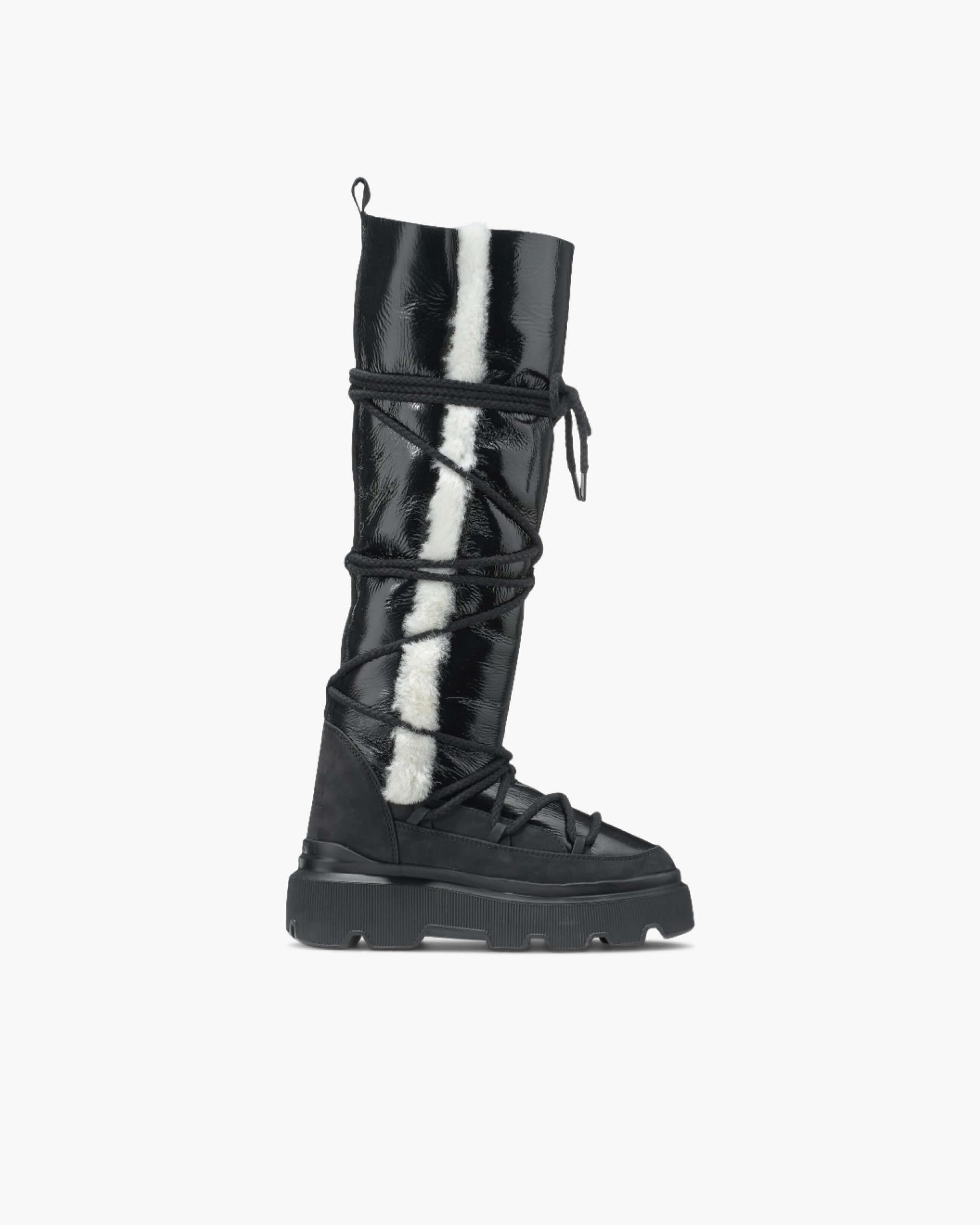 Black Women's Inuikii Endurance Cozy High High Boots | AVDQ-15309