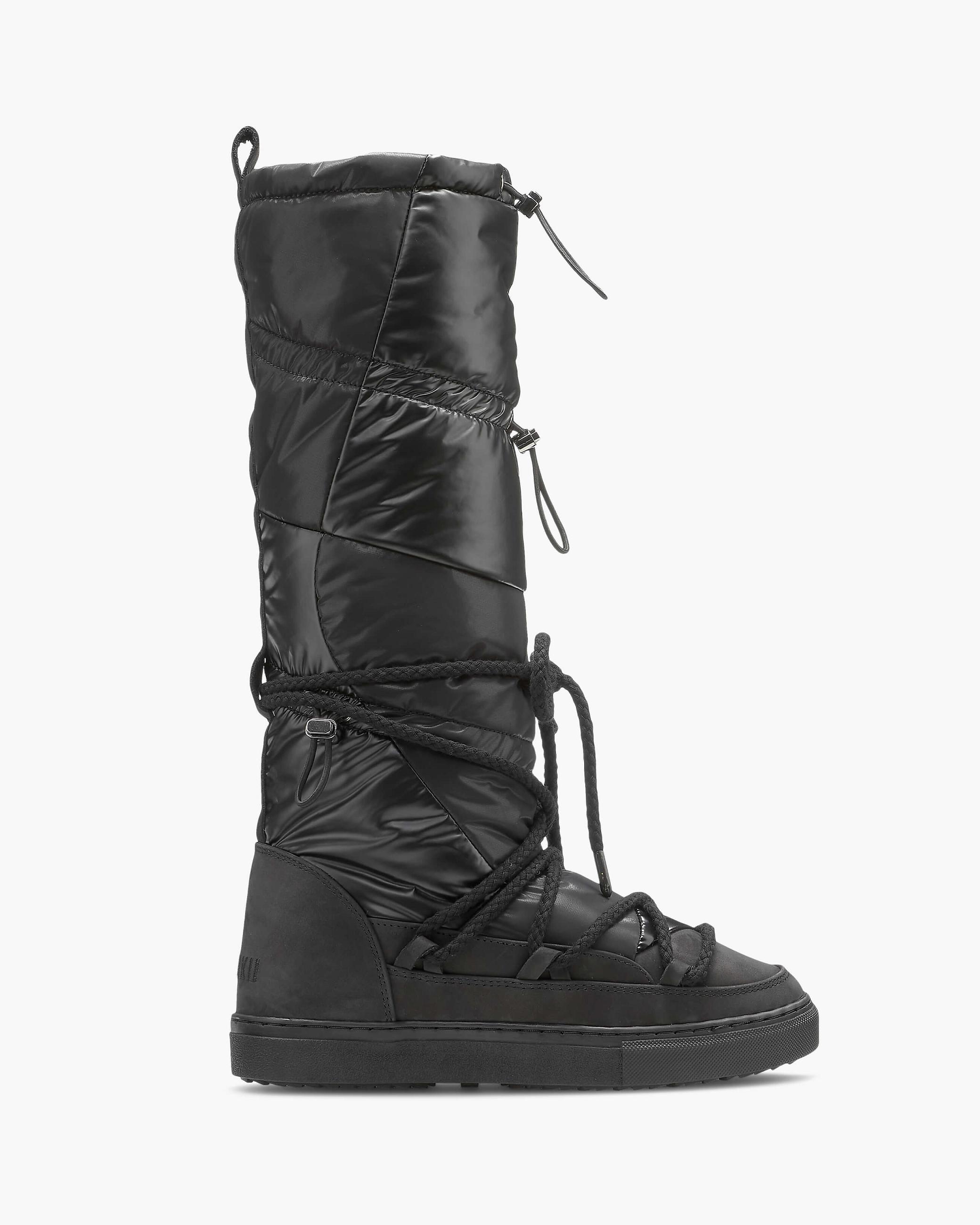 Black Women's Inuikii Puffer High Winter Sneakers | PLUE-67024