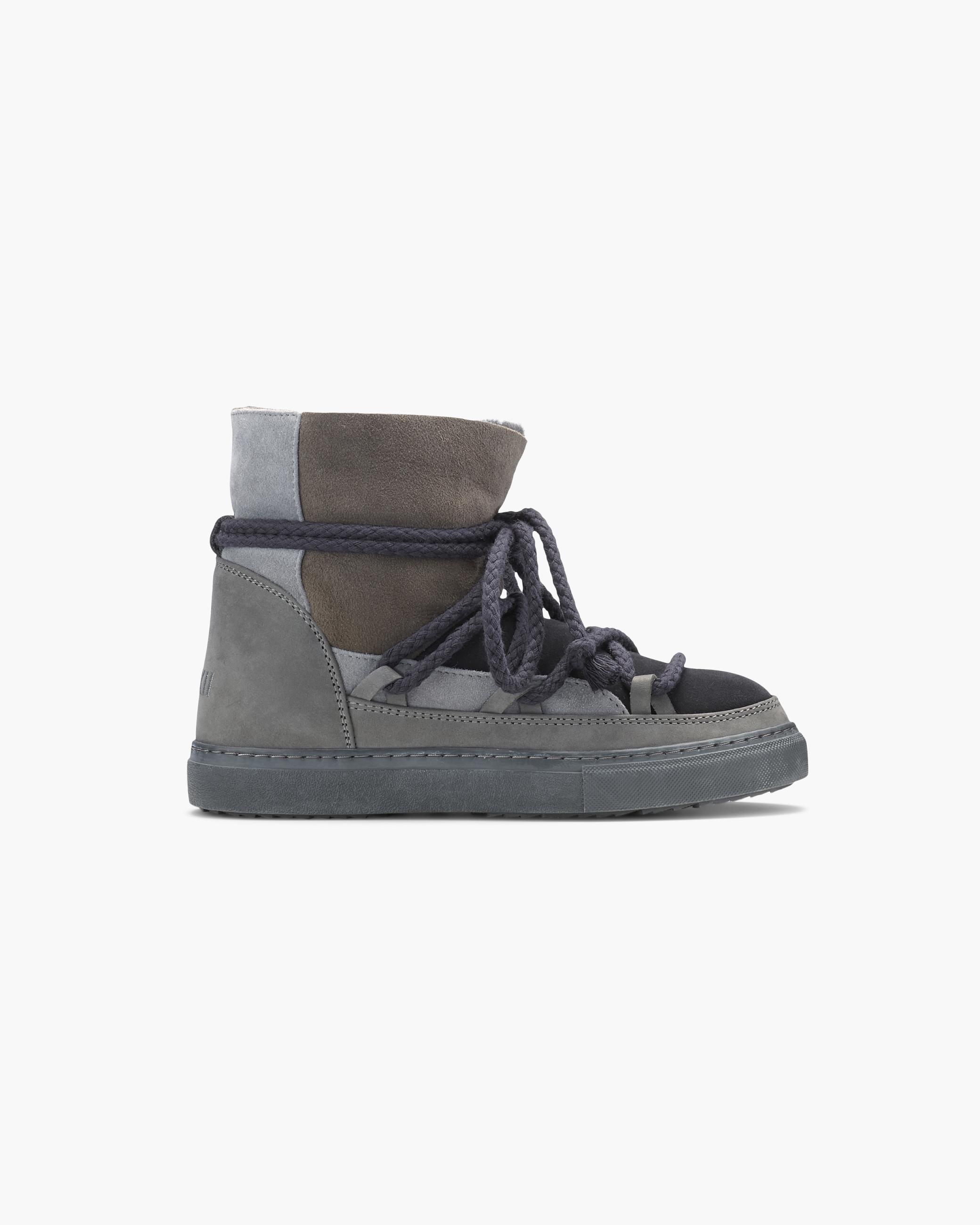 Dark Grey Women's Inuikii Patchwork Winter Sneakers | ODCA-71493