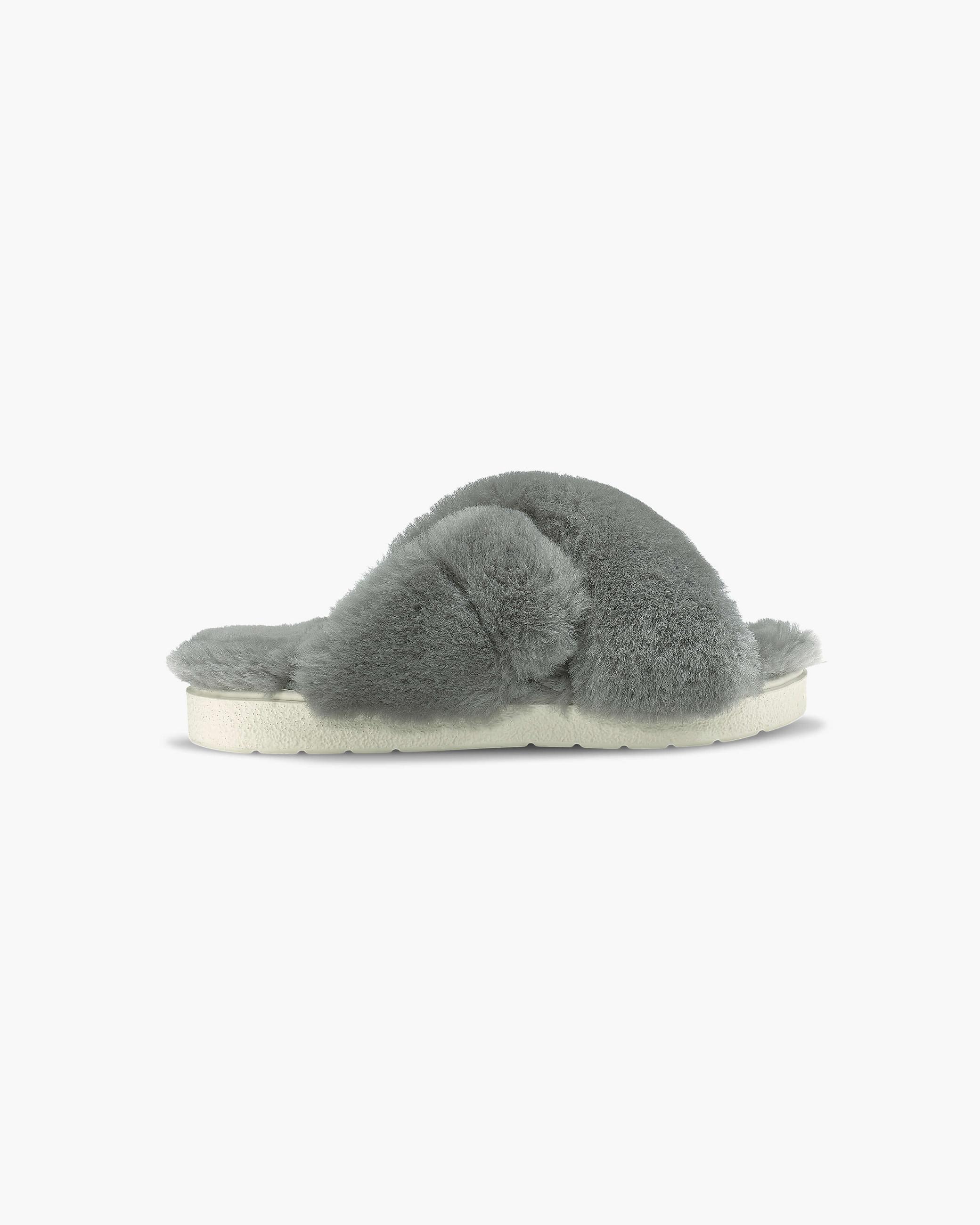 Light Grey Women's Inuikii Classic Shearling Slipper Slippers | TAPX-82743