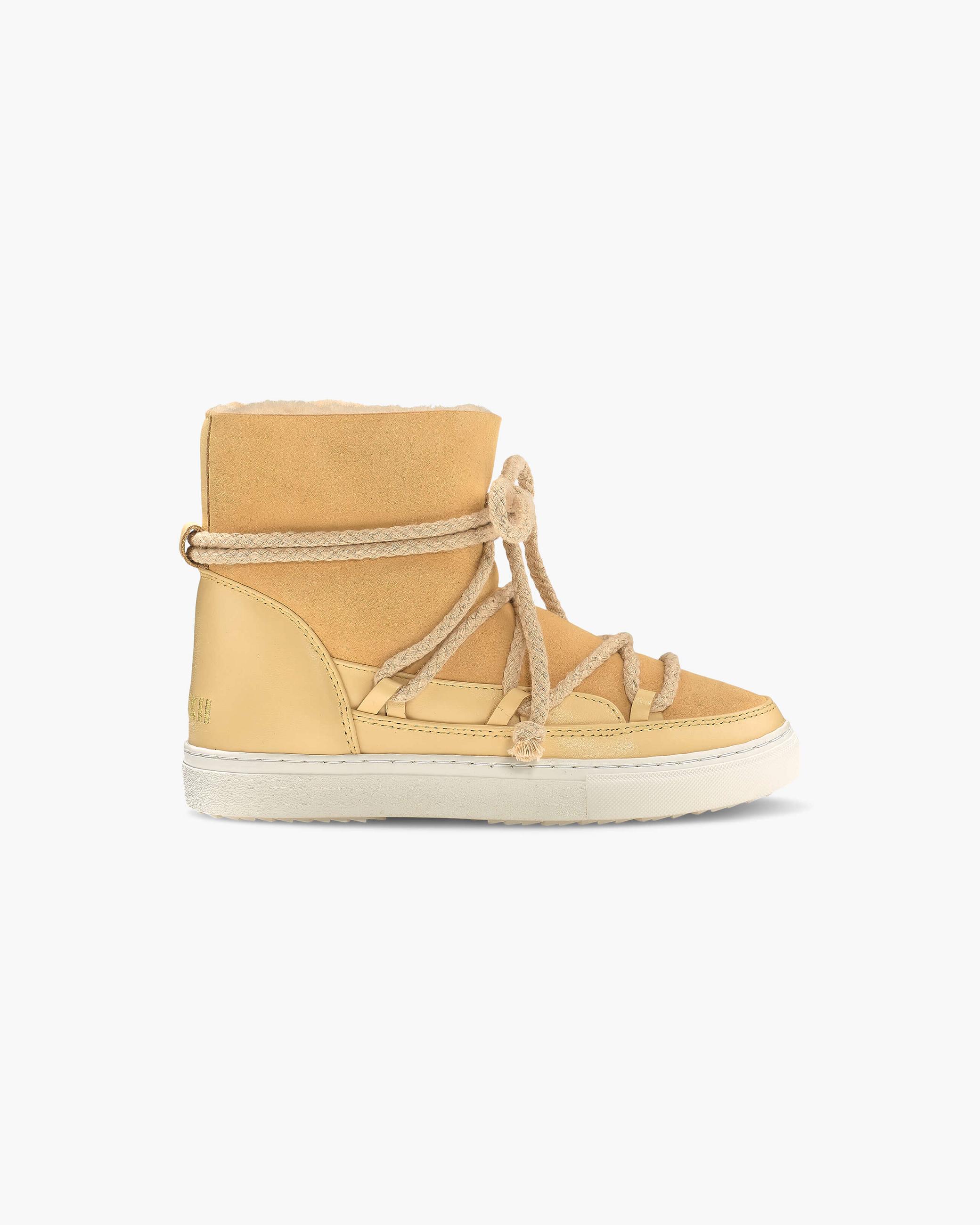 Light-Yellow Women's Inuikii Classic Sneaker Classic Sneakers | YBGM-67153