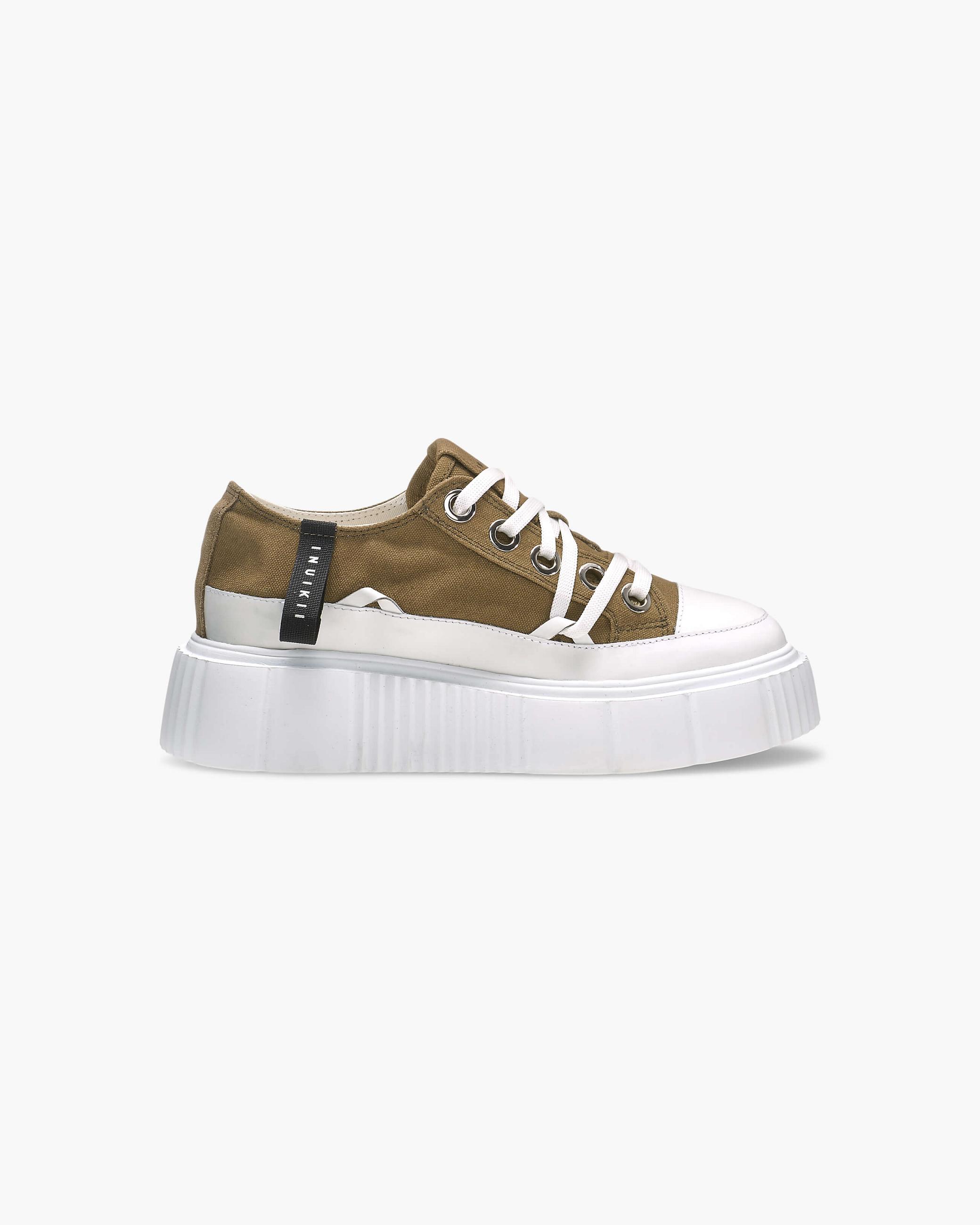 Military Women's Inuikii Matilda Canvas Low Canvas Shoes | KVYU-20471