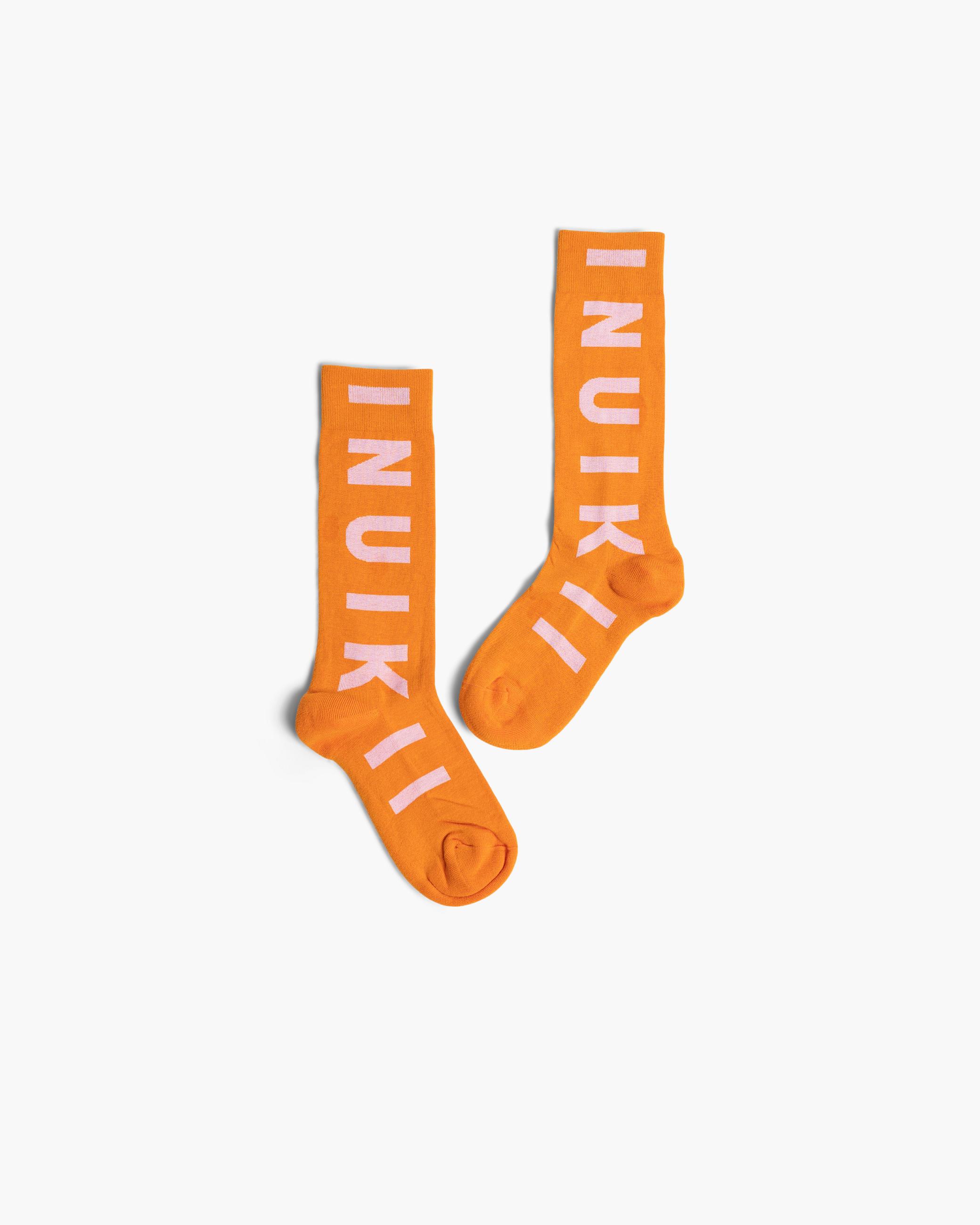 Orange - Pink Women's Inuikii Jacquard Socks Socks | JBKM-25097