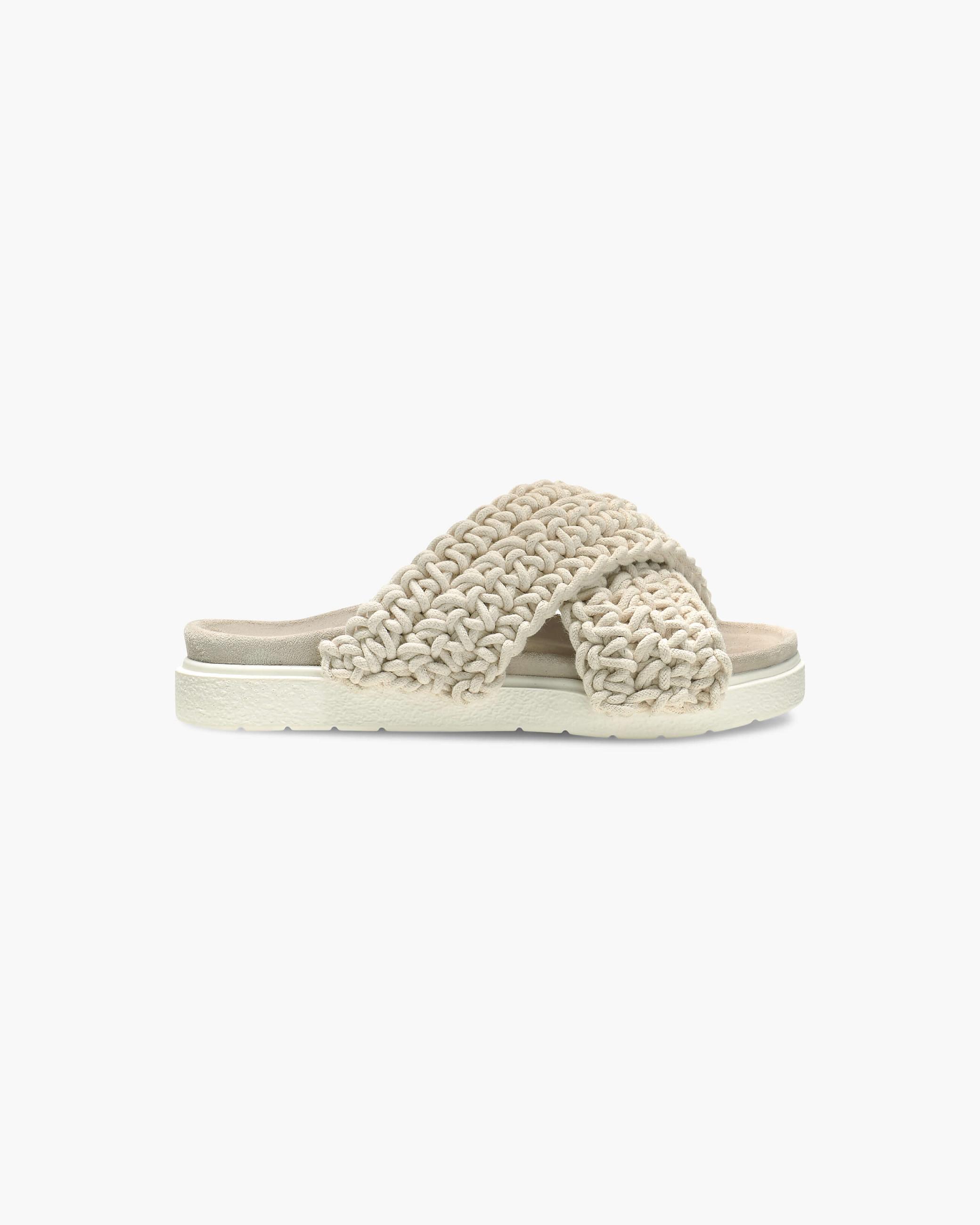 White Women's Inuikii Woven Slippers | ZATR-84152