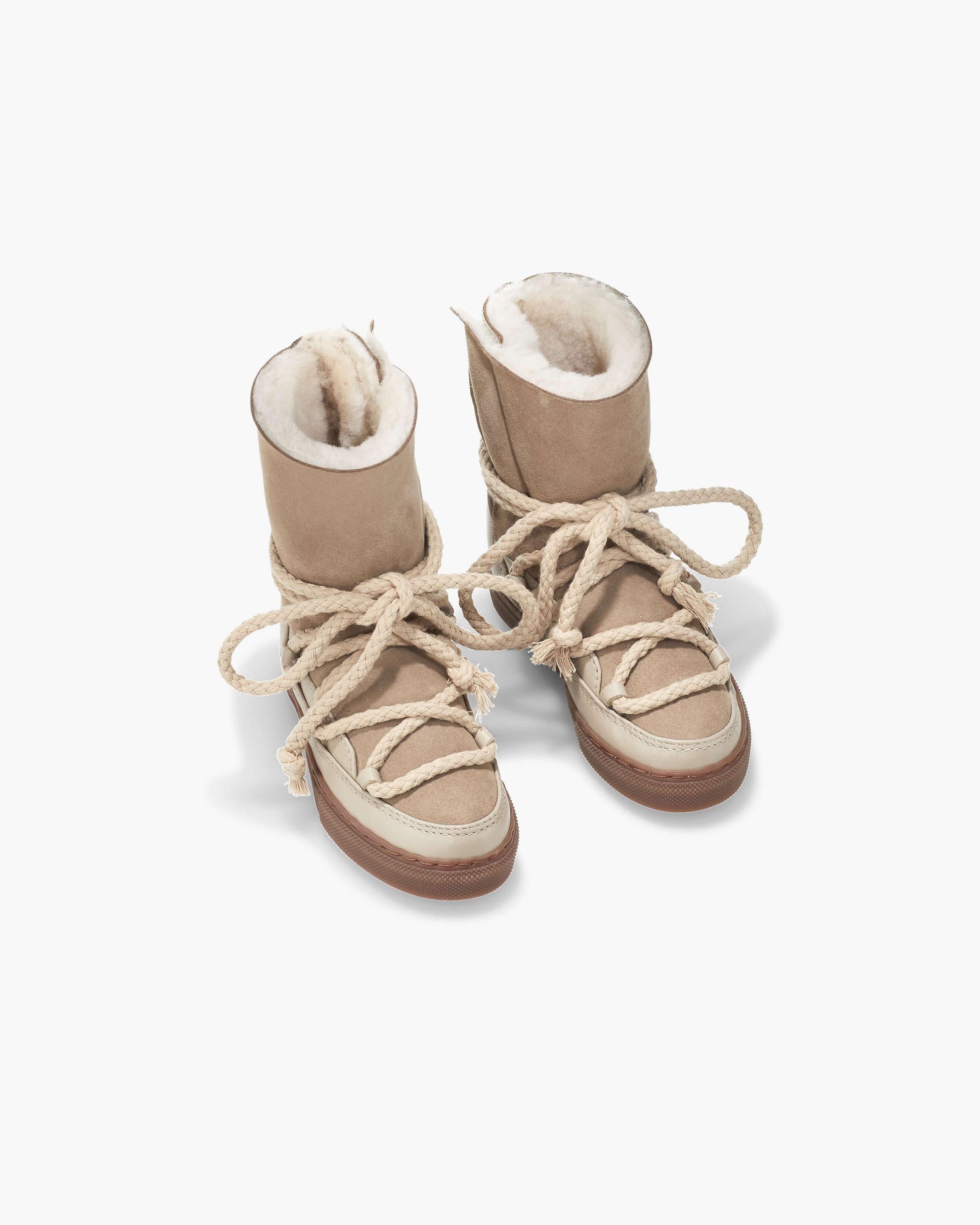 Beige Kids' Inuikii Classic High Winter Sneakers | SXYE-26038