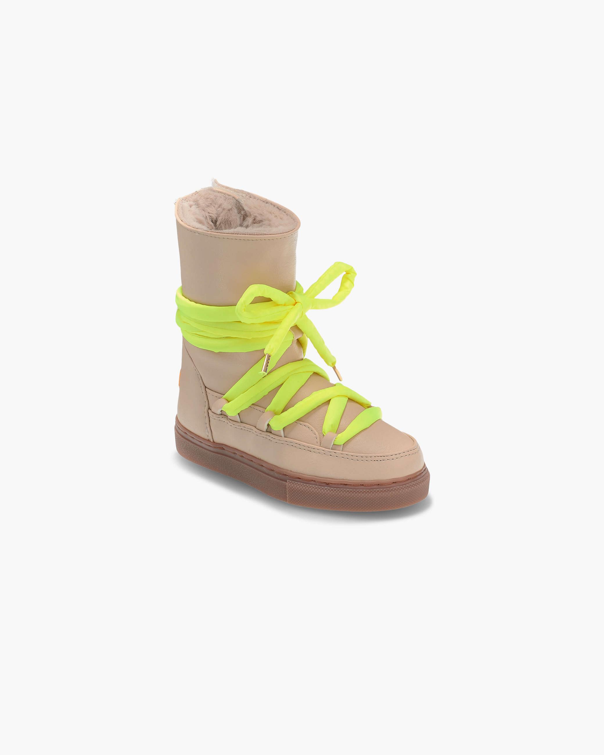 Beige Kids' Inuikii Grape High Winter Sneakers | AKHQ-40917