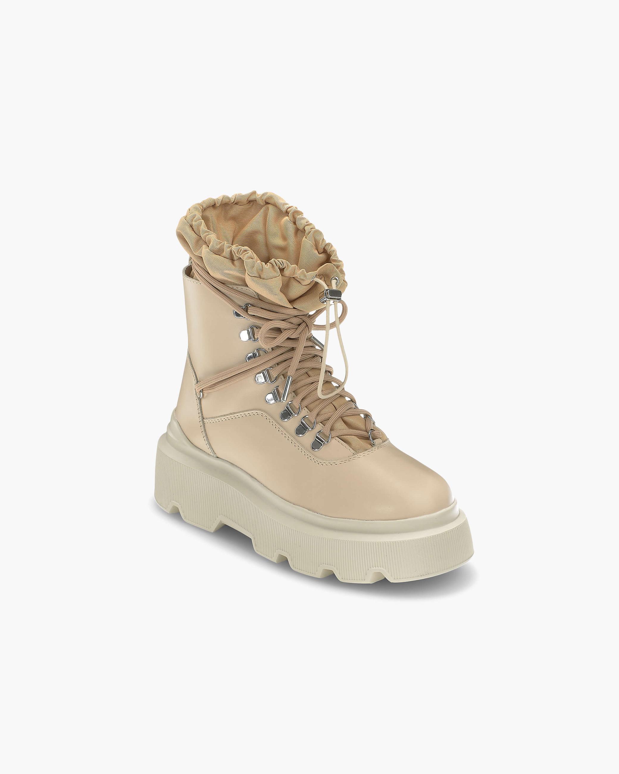 Beige Women's Inuikii Endurance Hike Hiking Boots | GZLO-18425