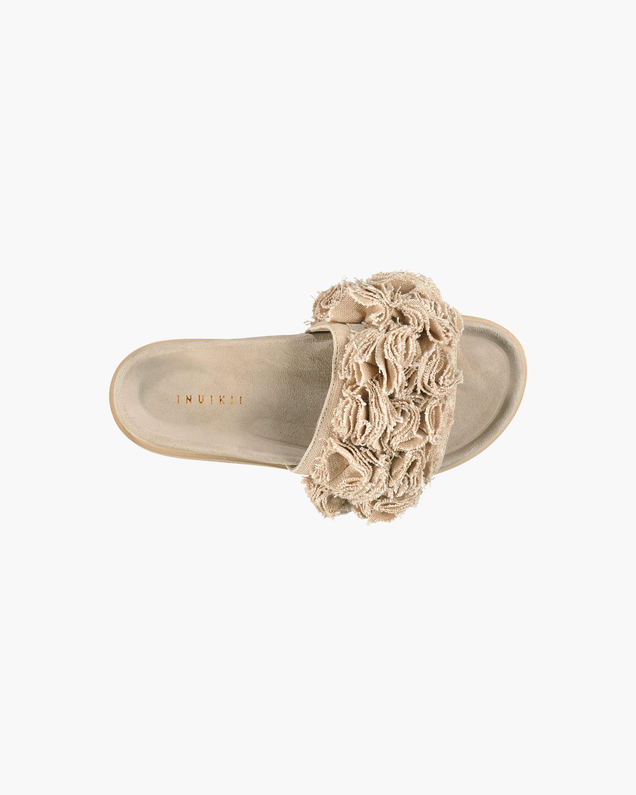 Beige Women's Inuikii Lory Lu Slippers | APFO-91234