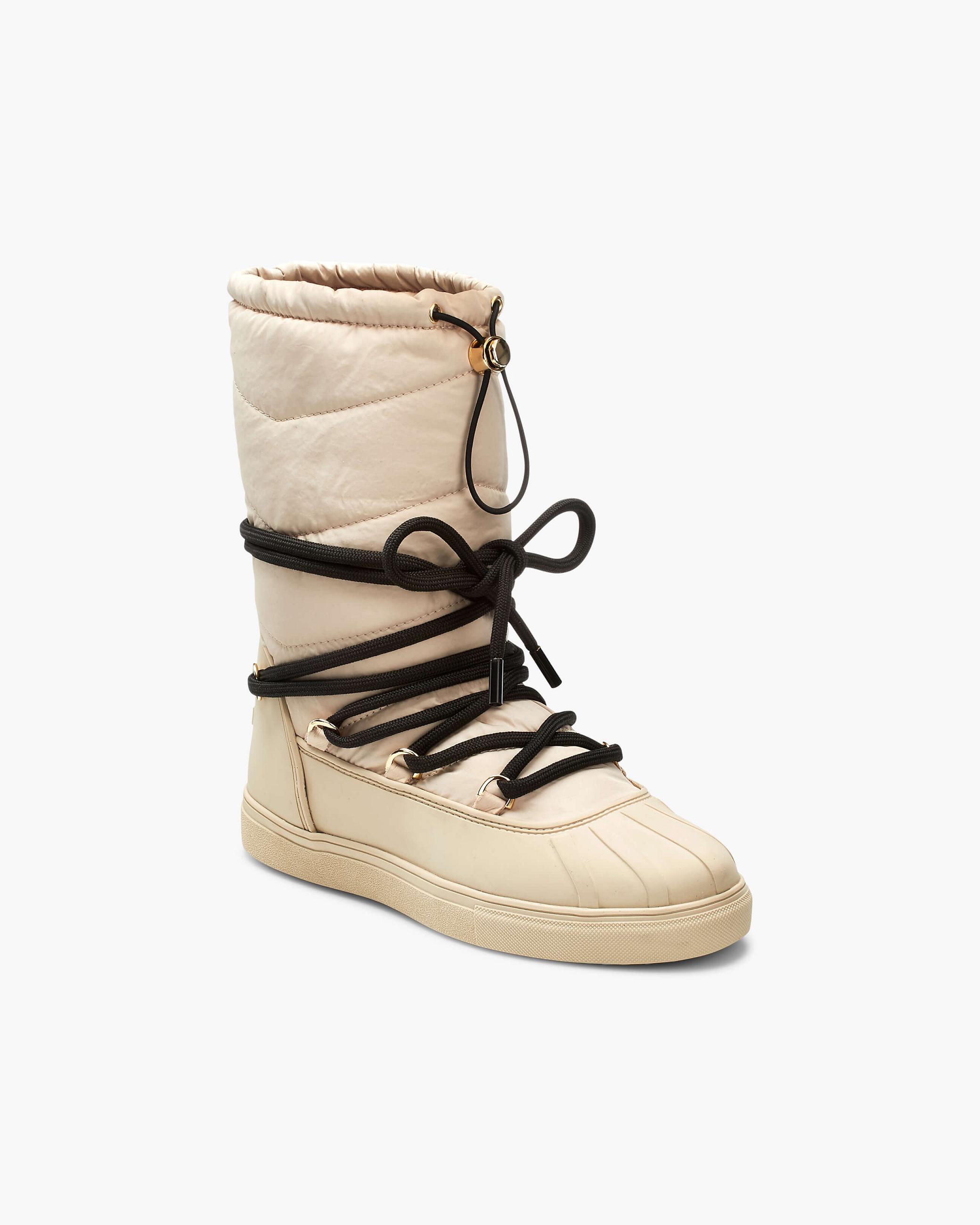 Beige Women's Inuikii Technical Classic High Winter Sneakers | KIHD-46589