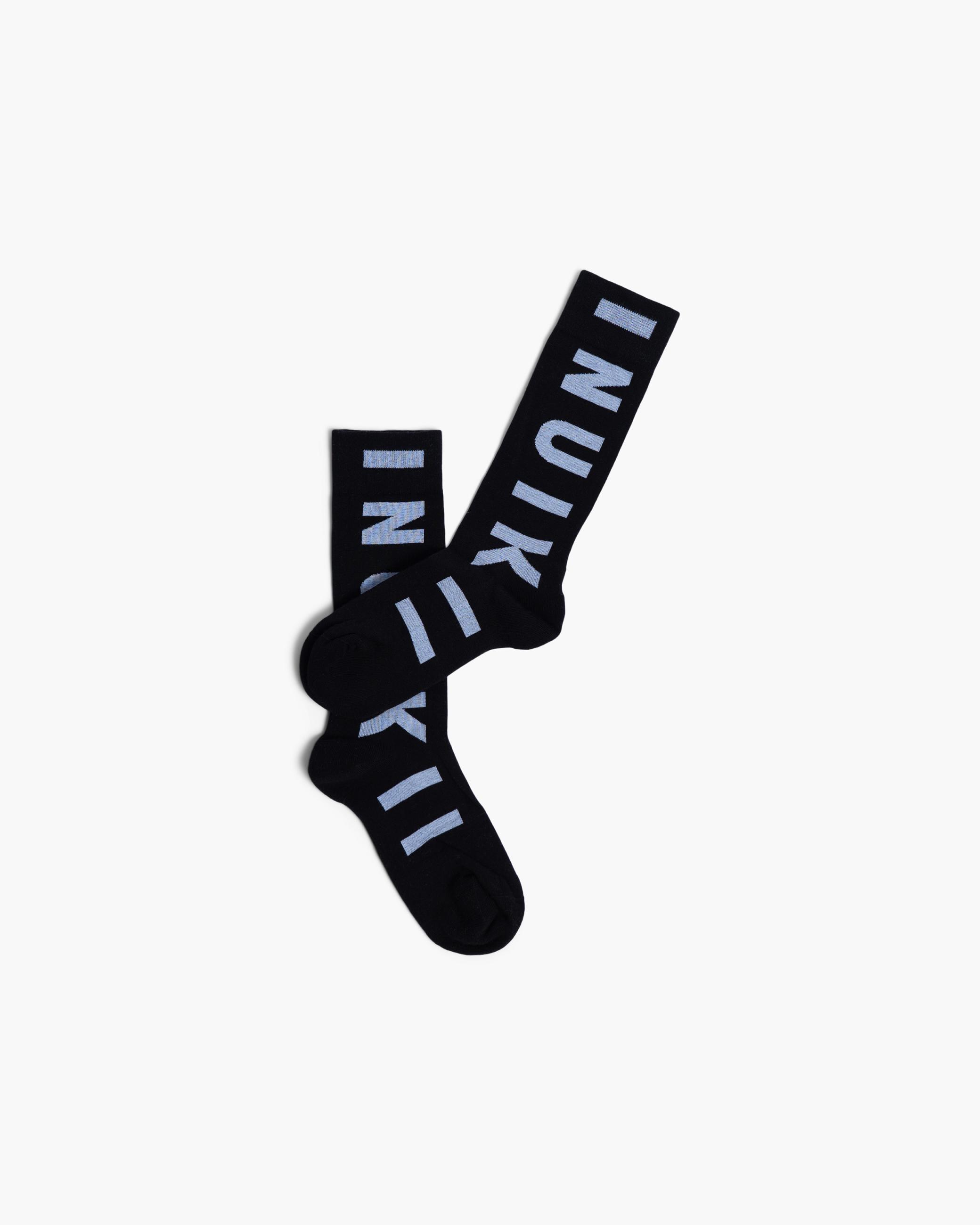 Black - Blue Women's Inuikii Jacquard Socks Socks | ULIO-85493