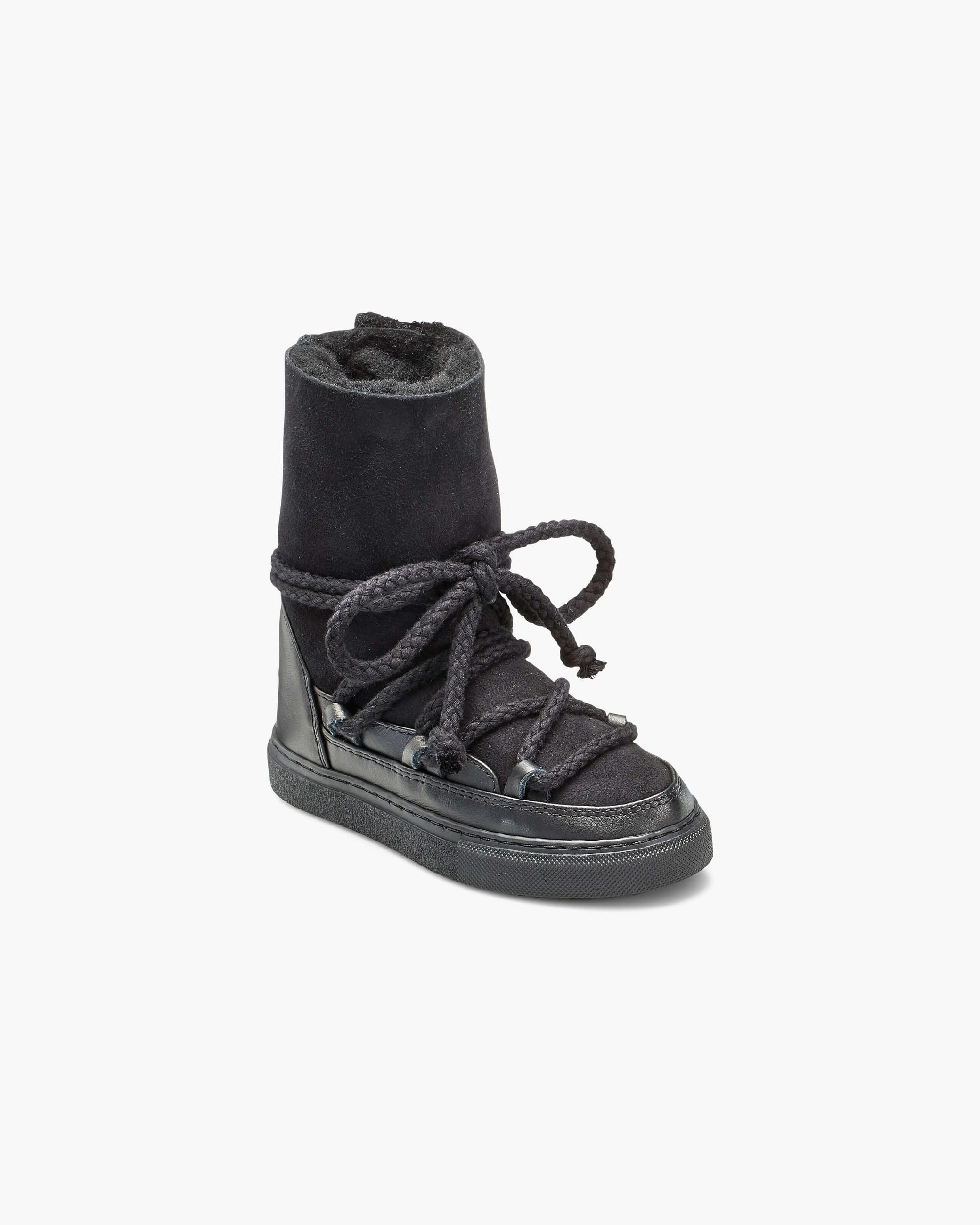 Black Kids' Inuikii Classic High Winter Sneakers | SLPB-45690