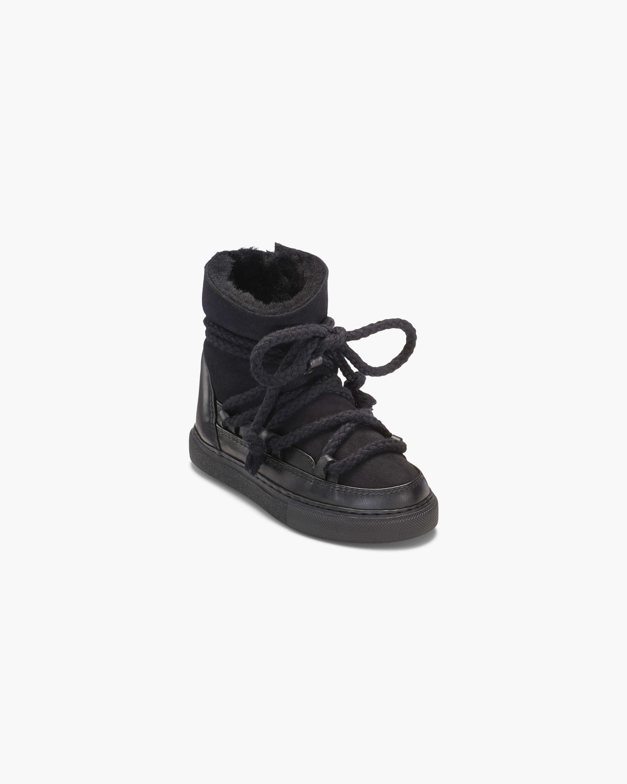 Black Kids' Inuikii Classic Sneaker Winter Sneakers | KHME-76039