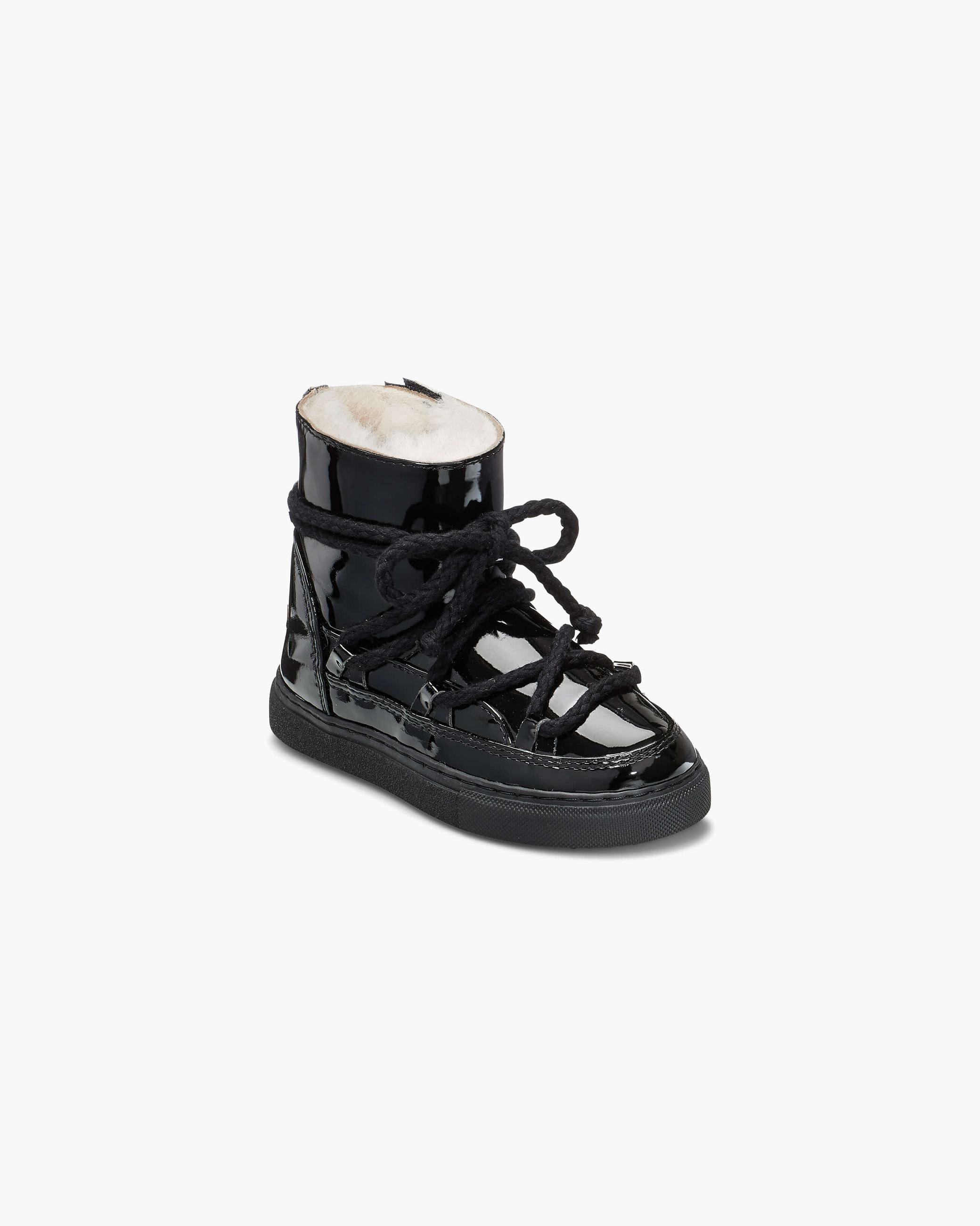 Black Kids' Inuikii Rain Winter Sneakers | AZDE-27510