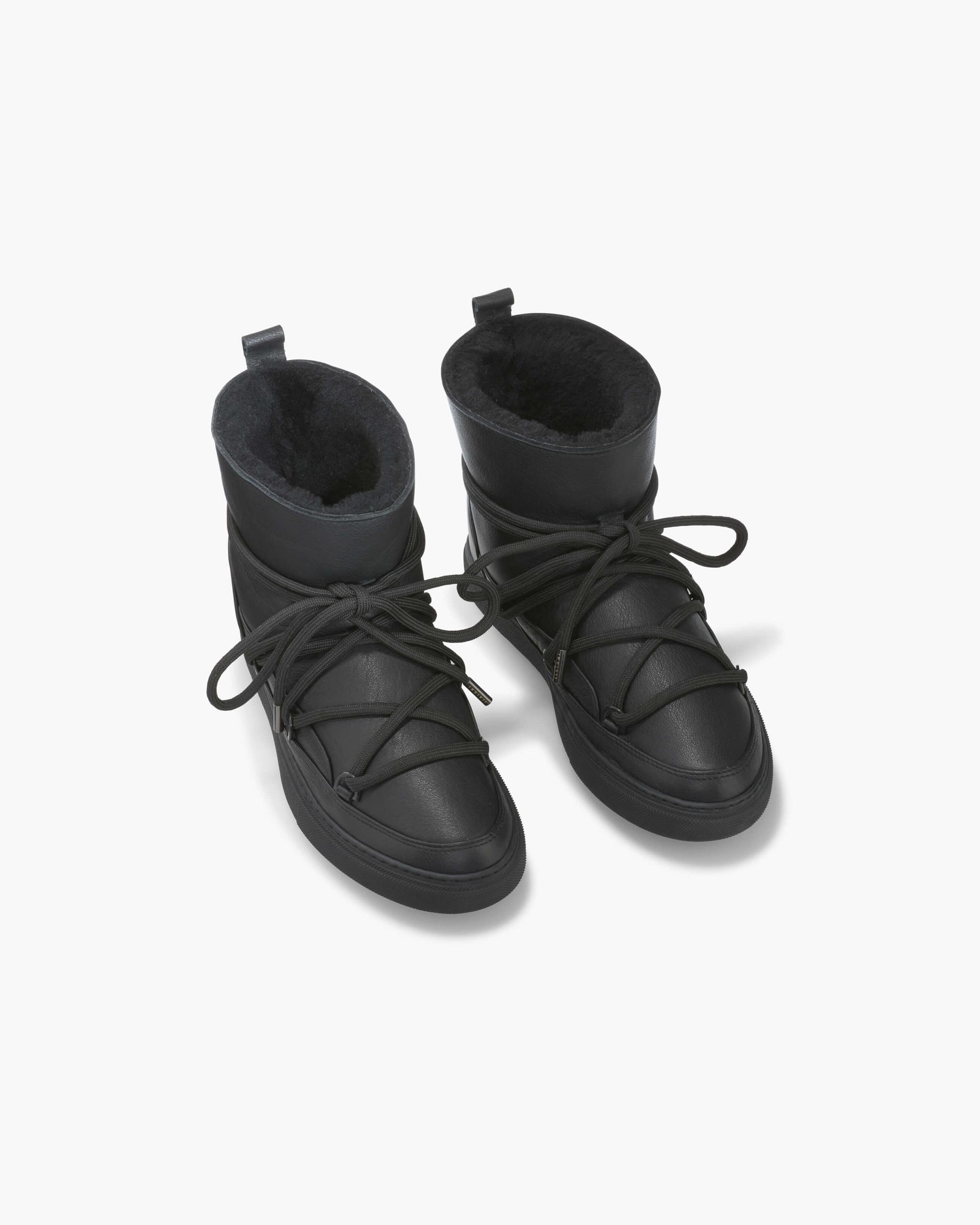 Black Men's Inuikii Nappa Winter Boots | DJQV-39102