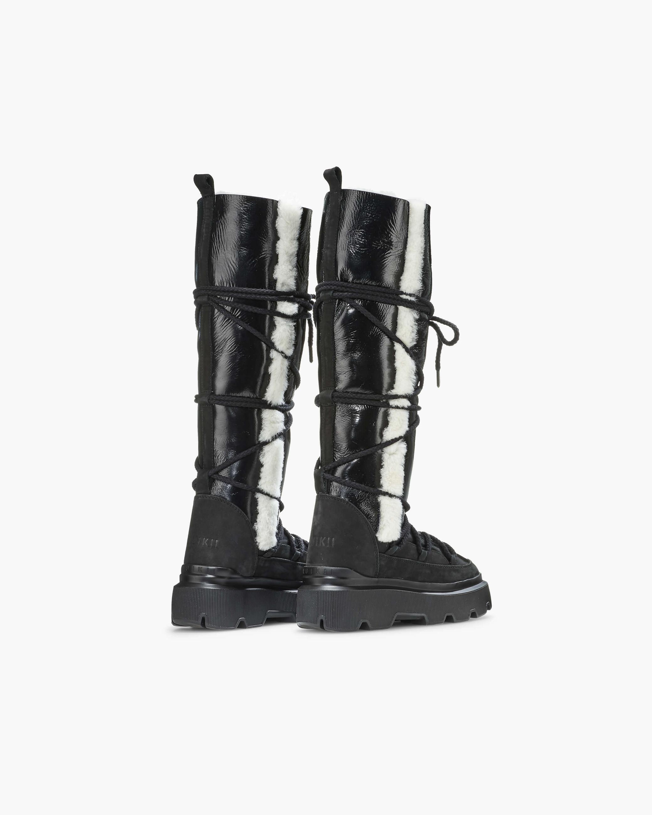 Black Women's Inuikii Endurance Cozy High High Boots | AVDQ-15309