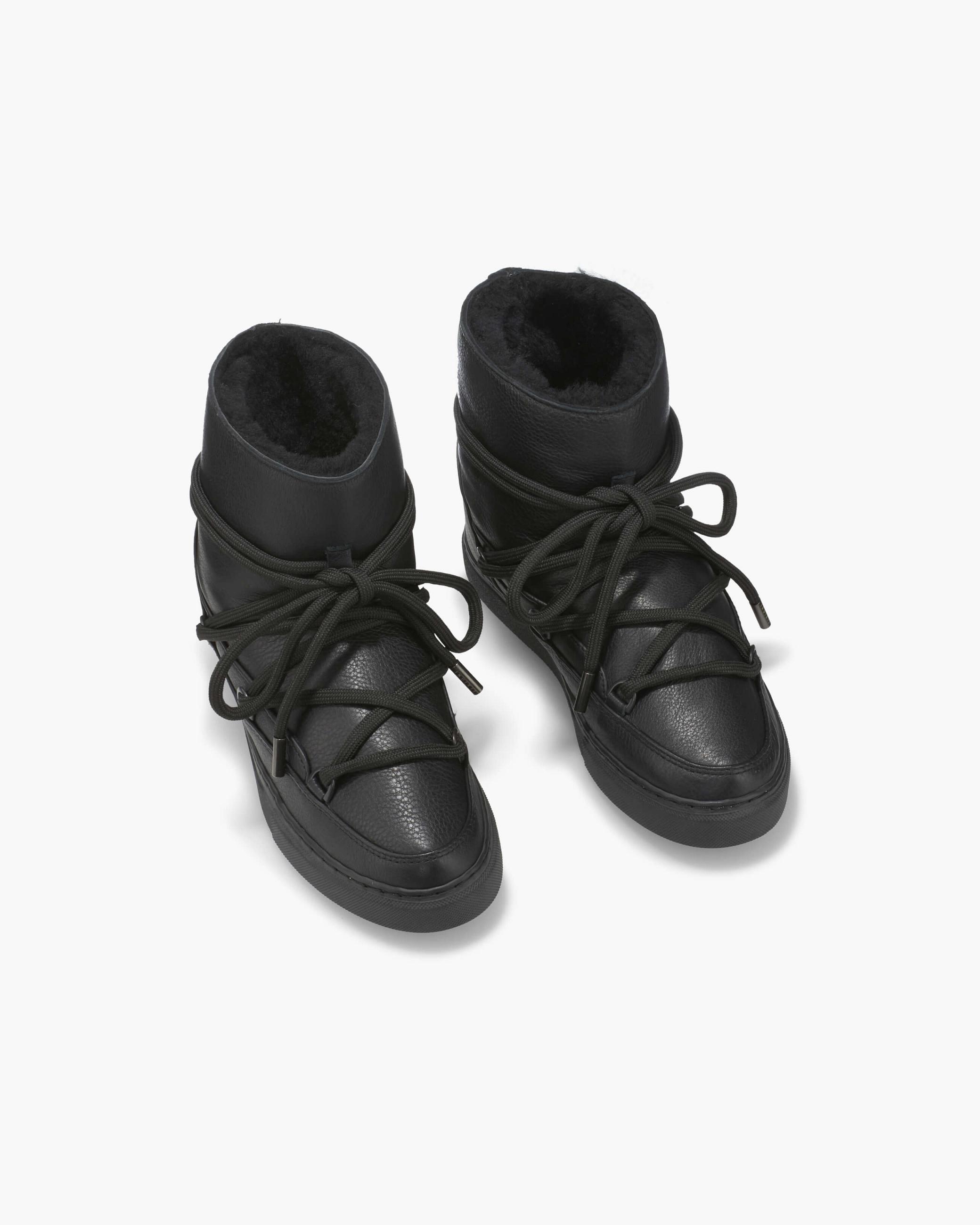 Black Women's Inuikii Nappa Sneaker Classic Sneakers | DGOF-92563