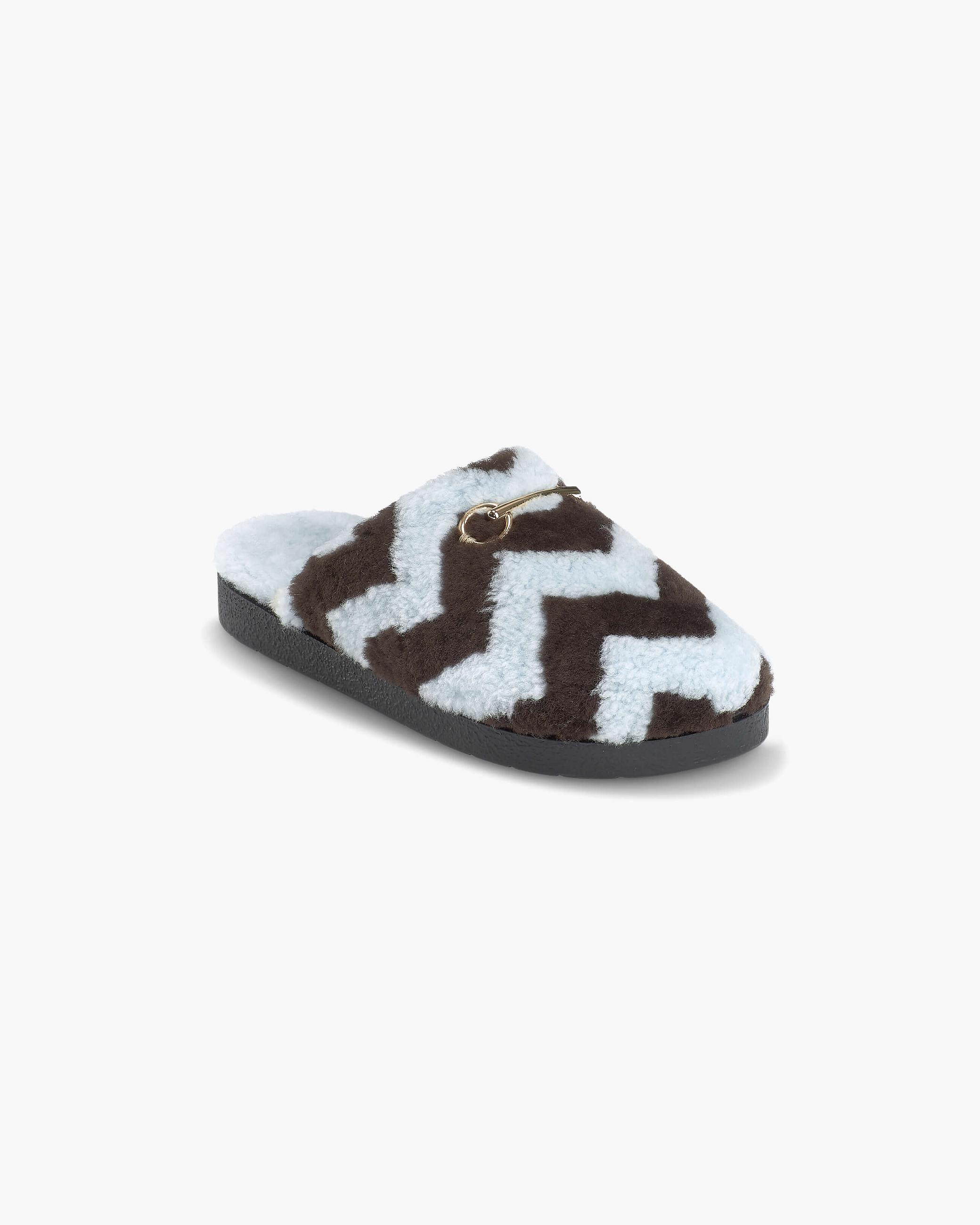 Blue Women's Inuikii Zig Zag Slippers | PBMC-02681