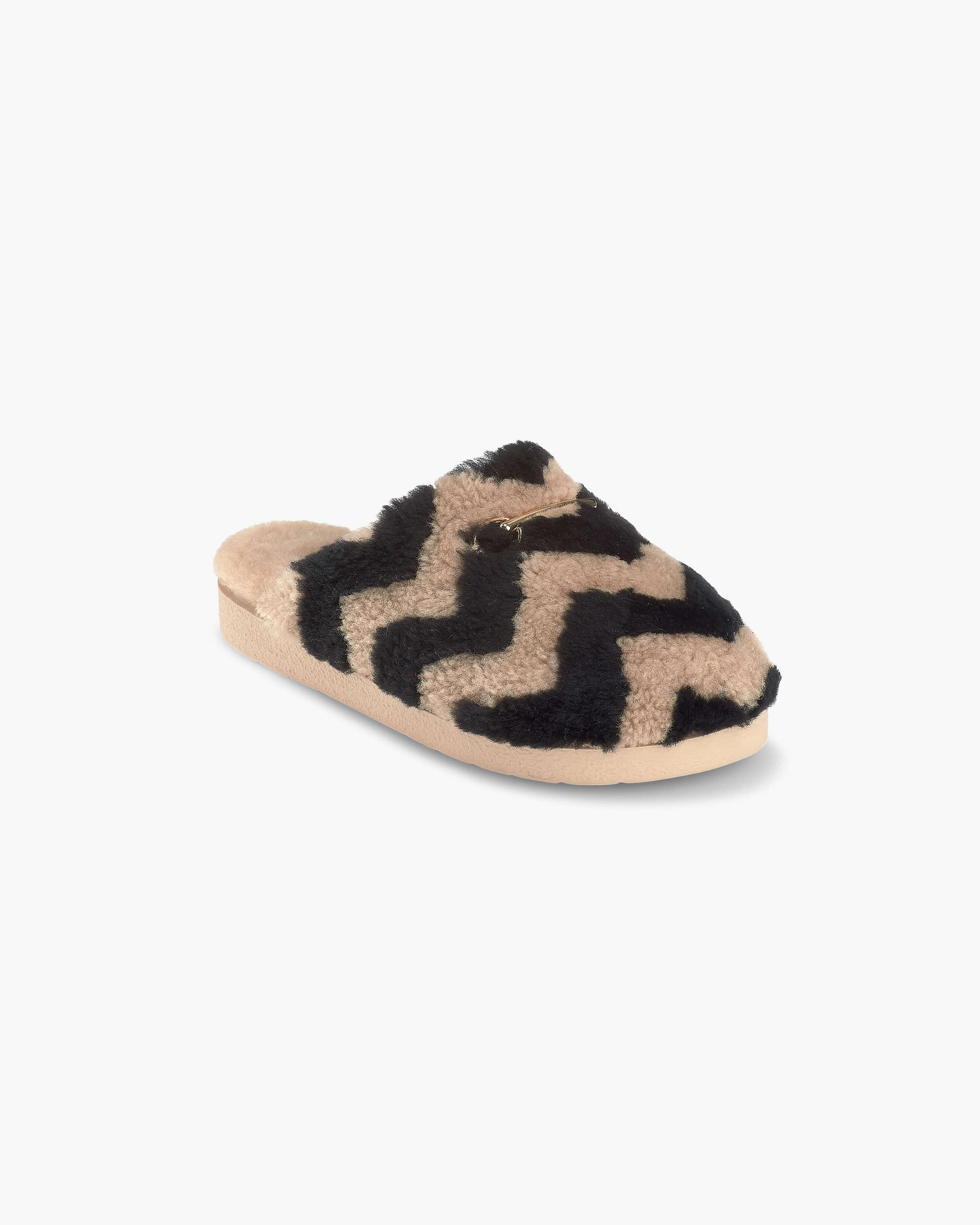 Brown Women's Inuikii Zig Zag Slippers | DIEB-35982