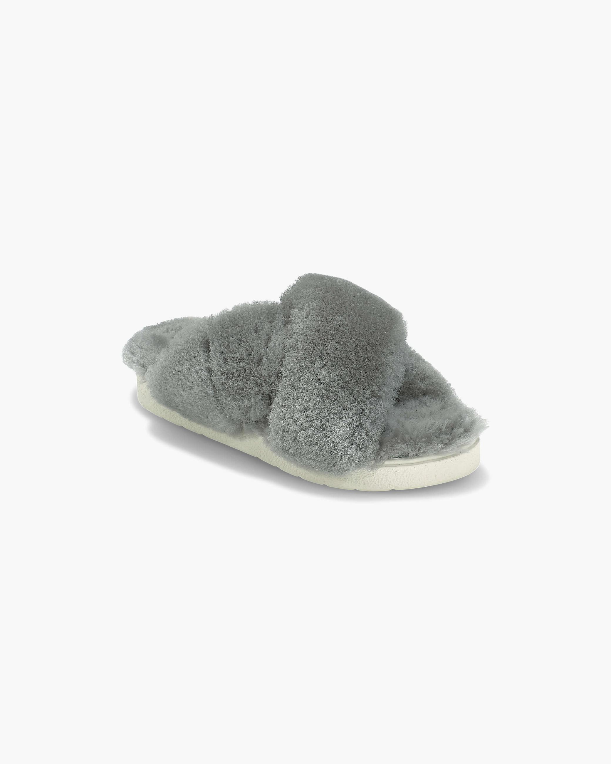 Light Grey Women's Inuikii Classic Shearling Slipper Slippers | TAPX-82743