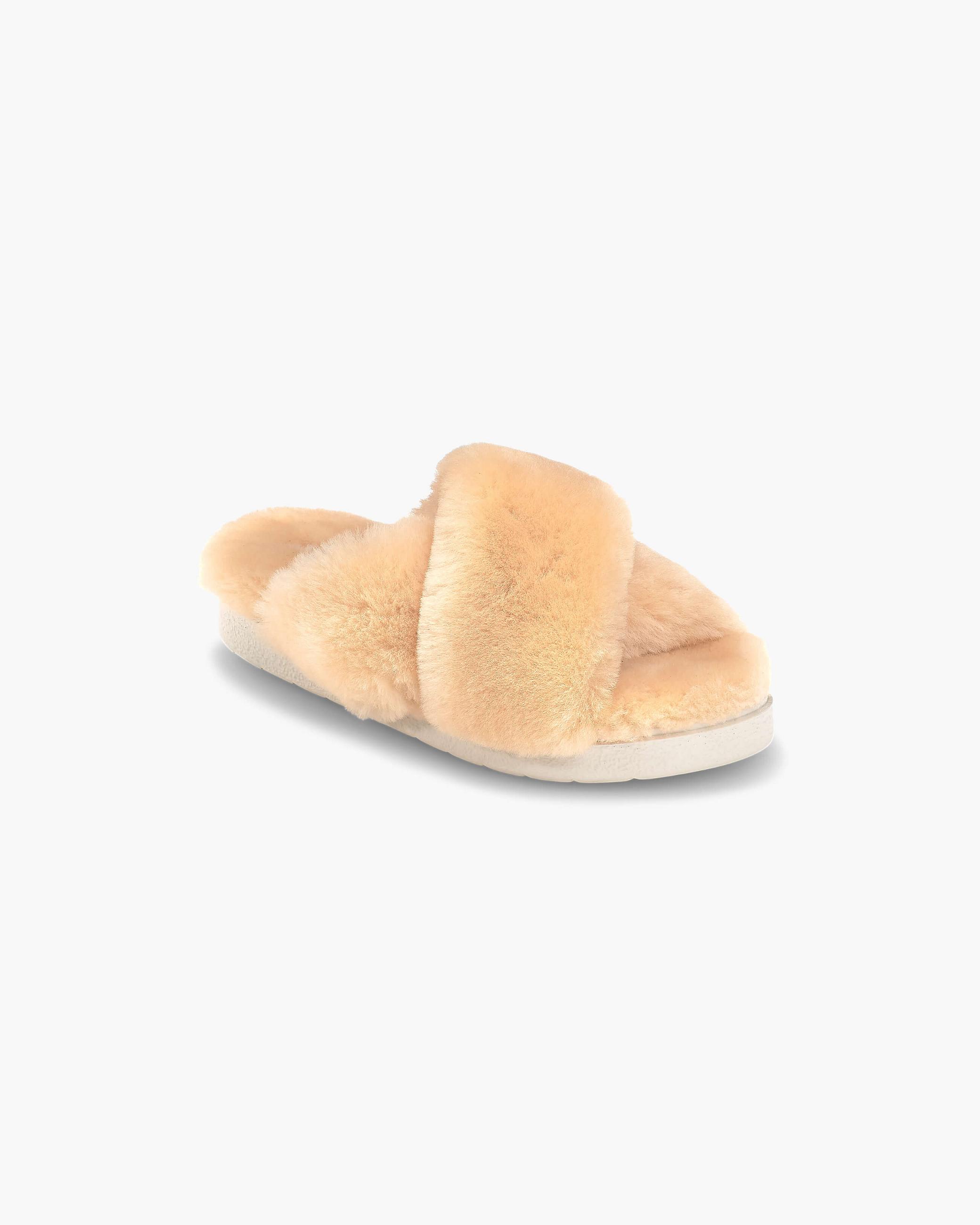 Light-Yellow Women's Inuikii Classic Shearling Slipper Slippers | KOMF-16473