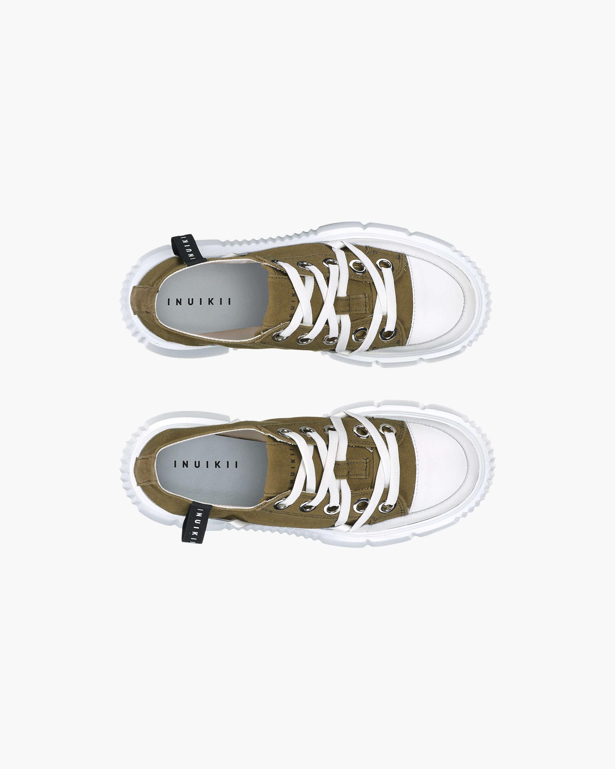 Military Women's Inuikii Matilda Canvas Low Canvas Shoes | KVYU-20471