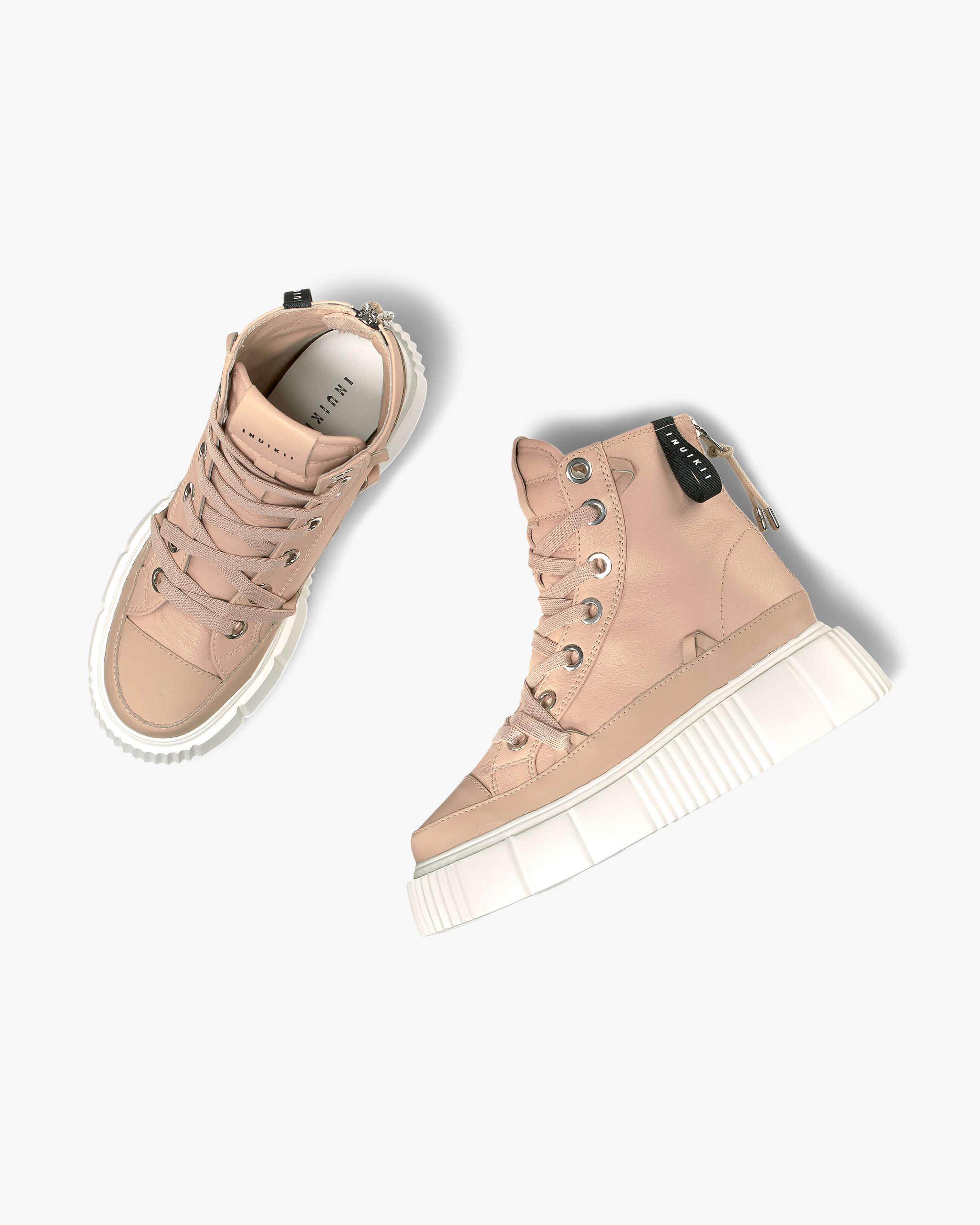 Nude Women's Inuikii Matilda Leather Winter Sneakers | MRYU-06217