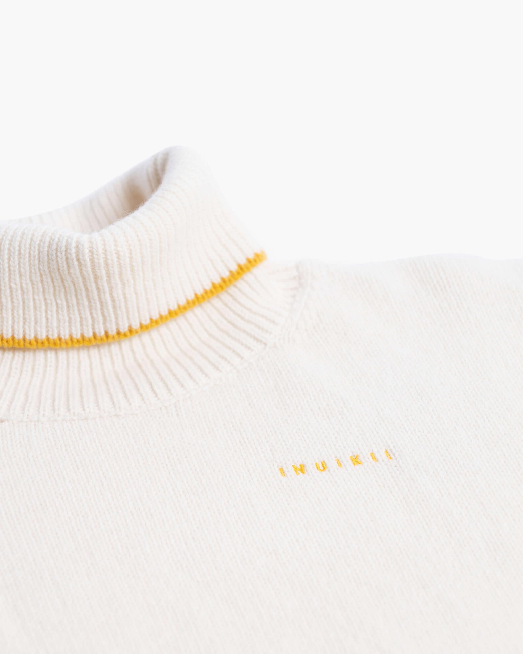 Off White Women's Inuikii High Neck Knit Sweater Knitted Sweatshirt | LOMZ-60854