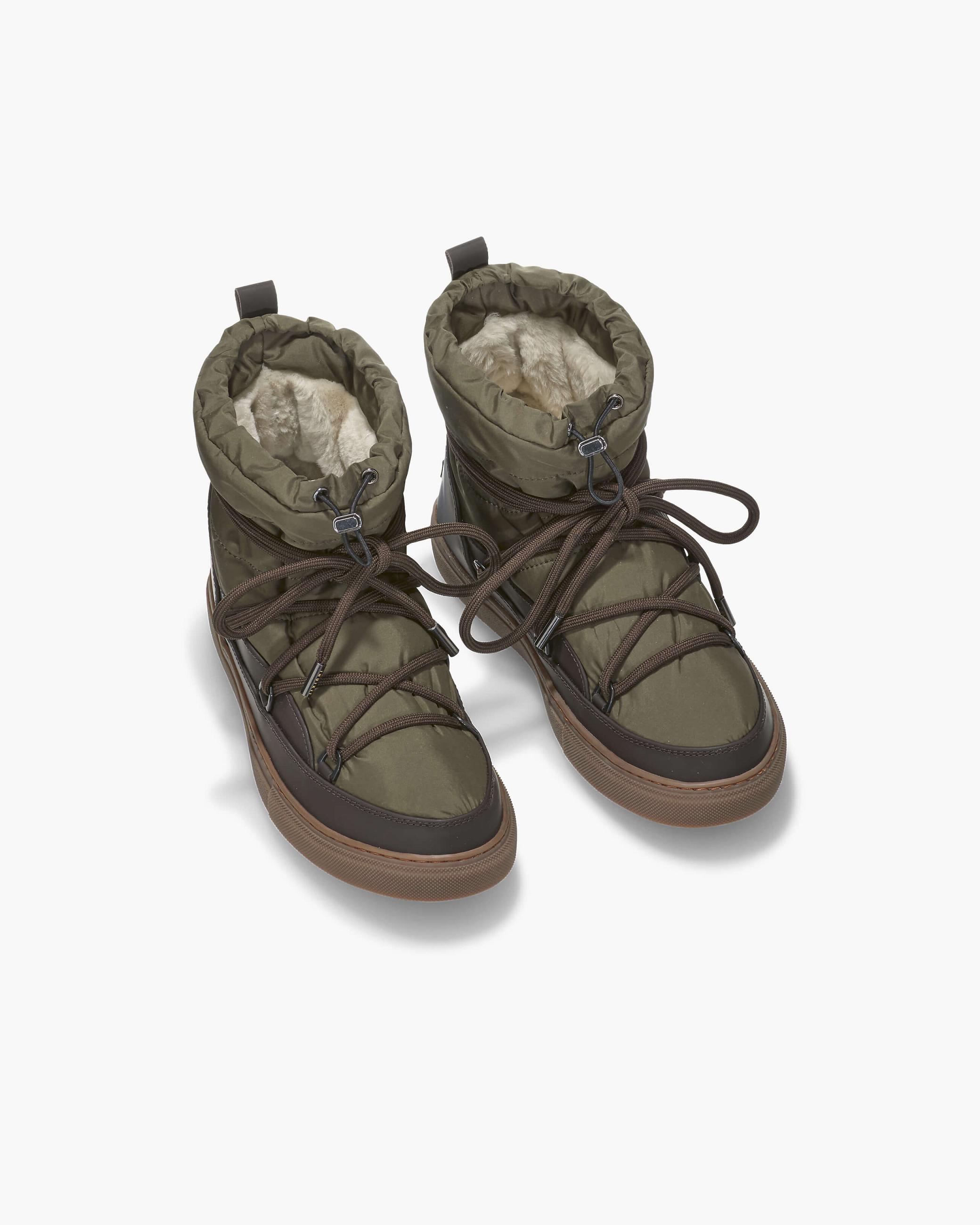 Olive Men's Inuikii Bomber Snow Boots | HISC-97821