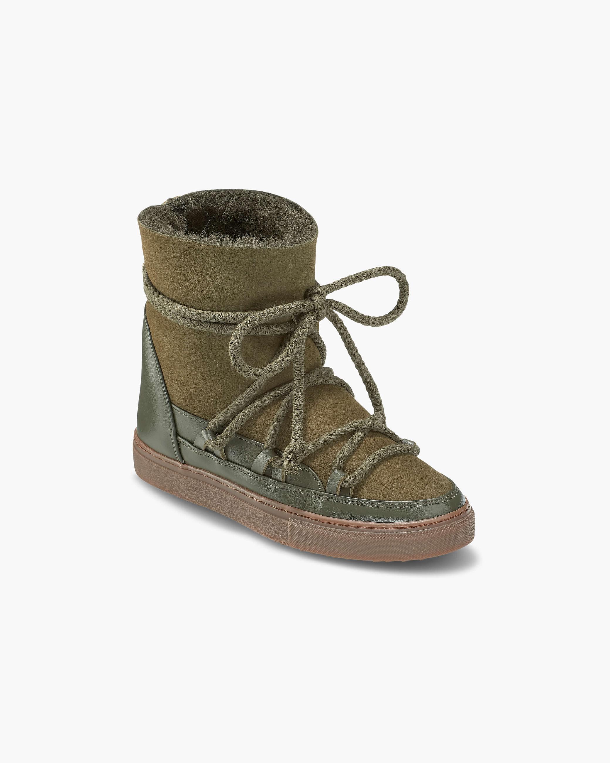 Olive Women's Inuikii Classic Wedge Wedge Boots | ANXS-15839