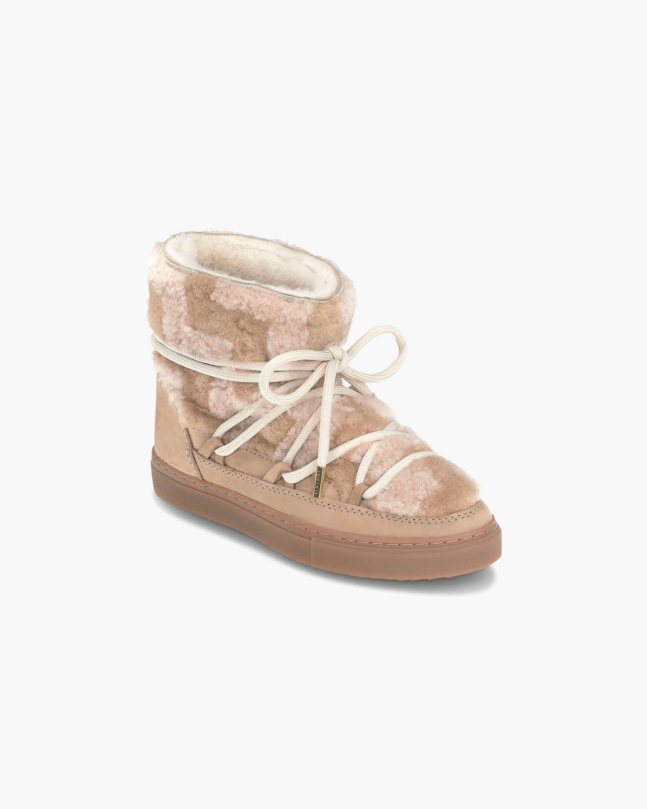 Rose Women's Inuikii Zig Zag Winter Sneakers | HUZC-18947