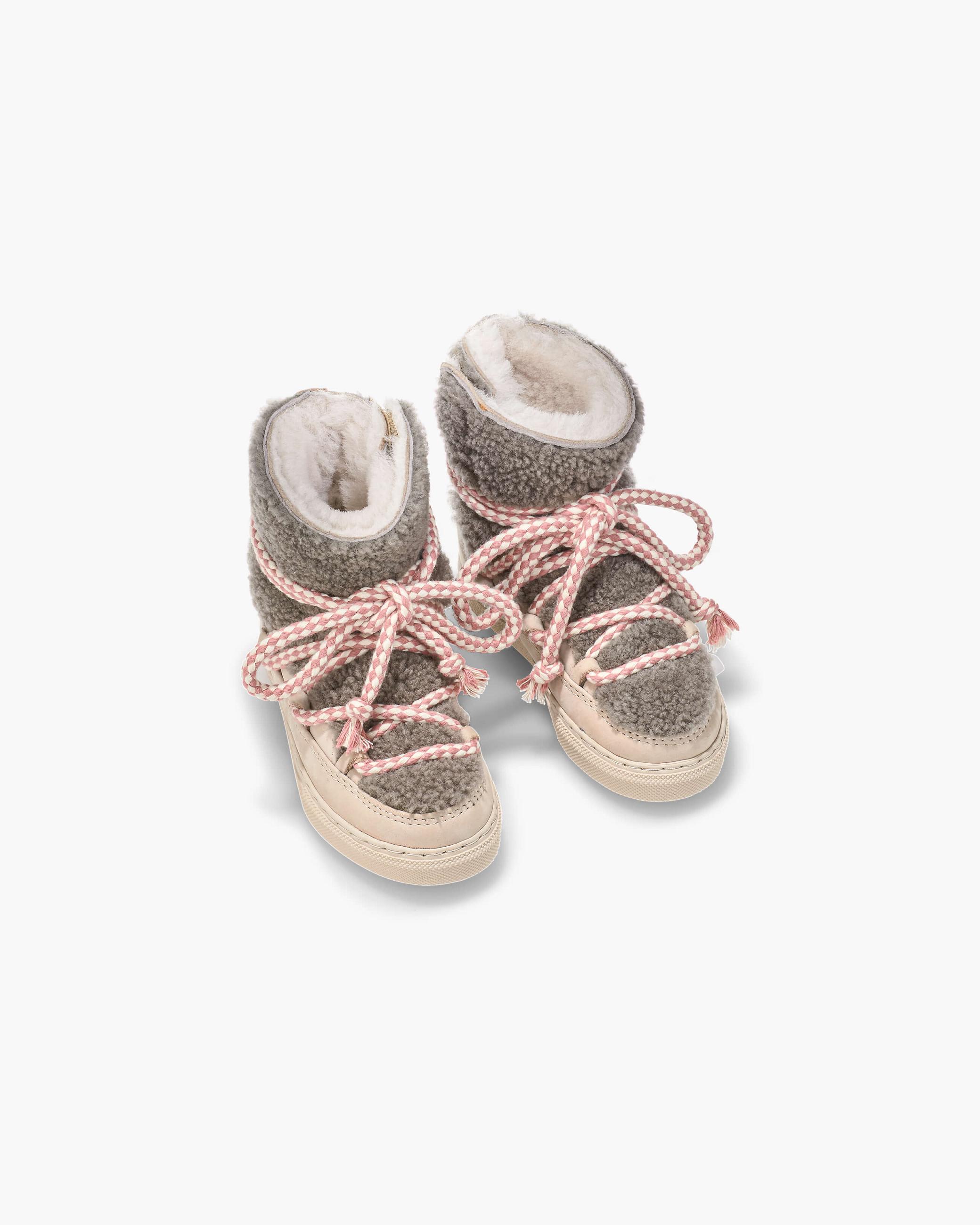 Taupe Kids' Inuikii Curly Winter Sneakers | XLJA-40325