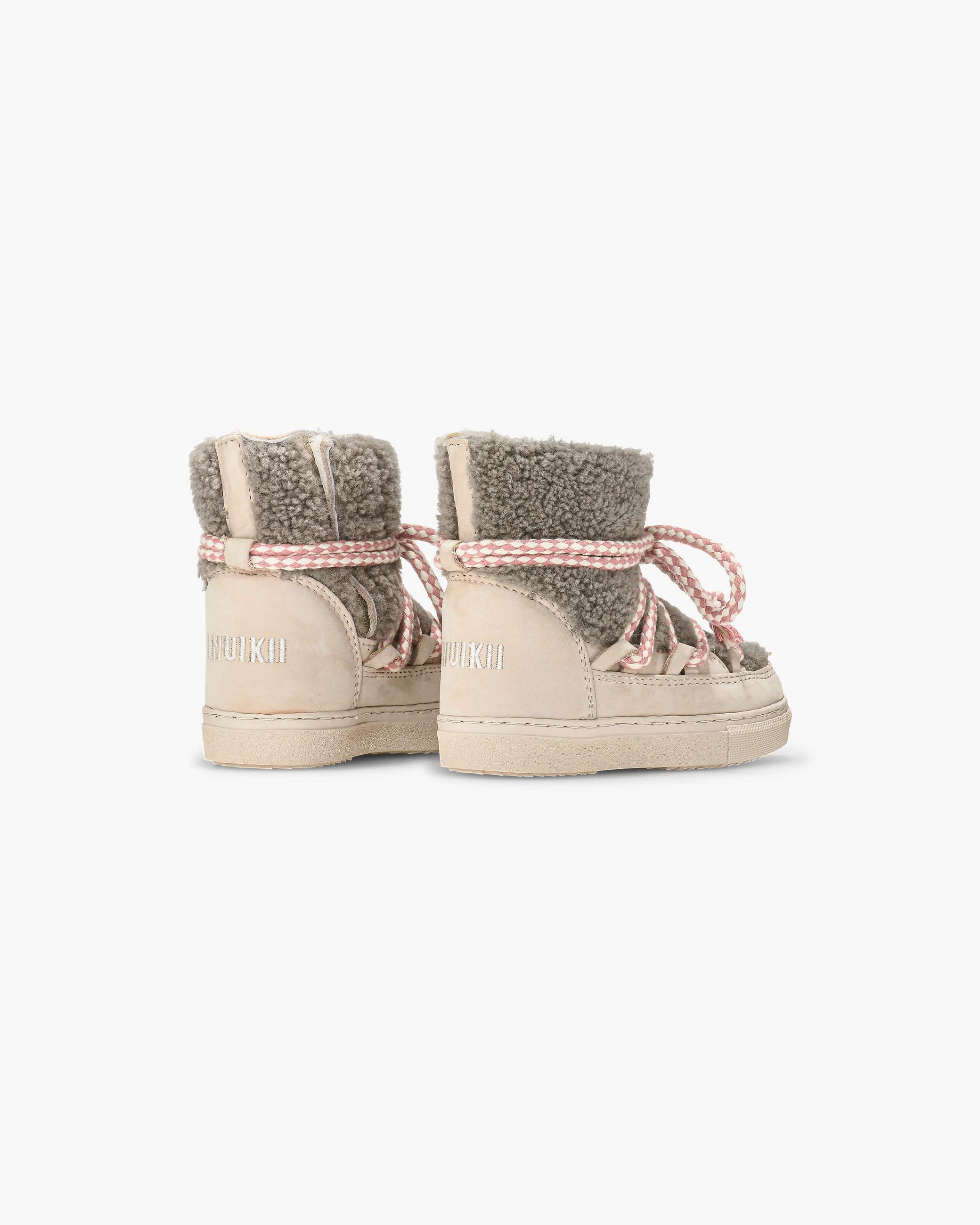 Taupe Kids' Inuikii Curly Winter Sneakers | XLJA-40325