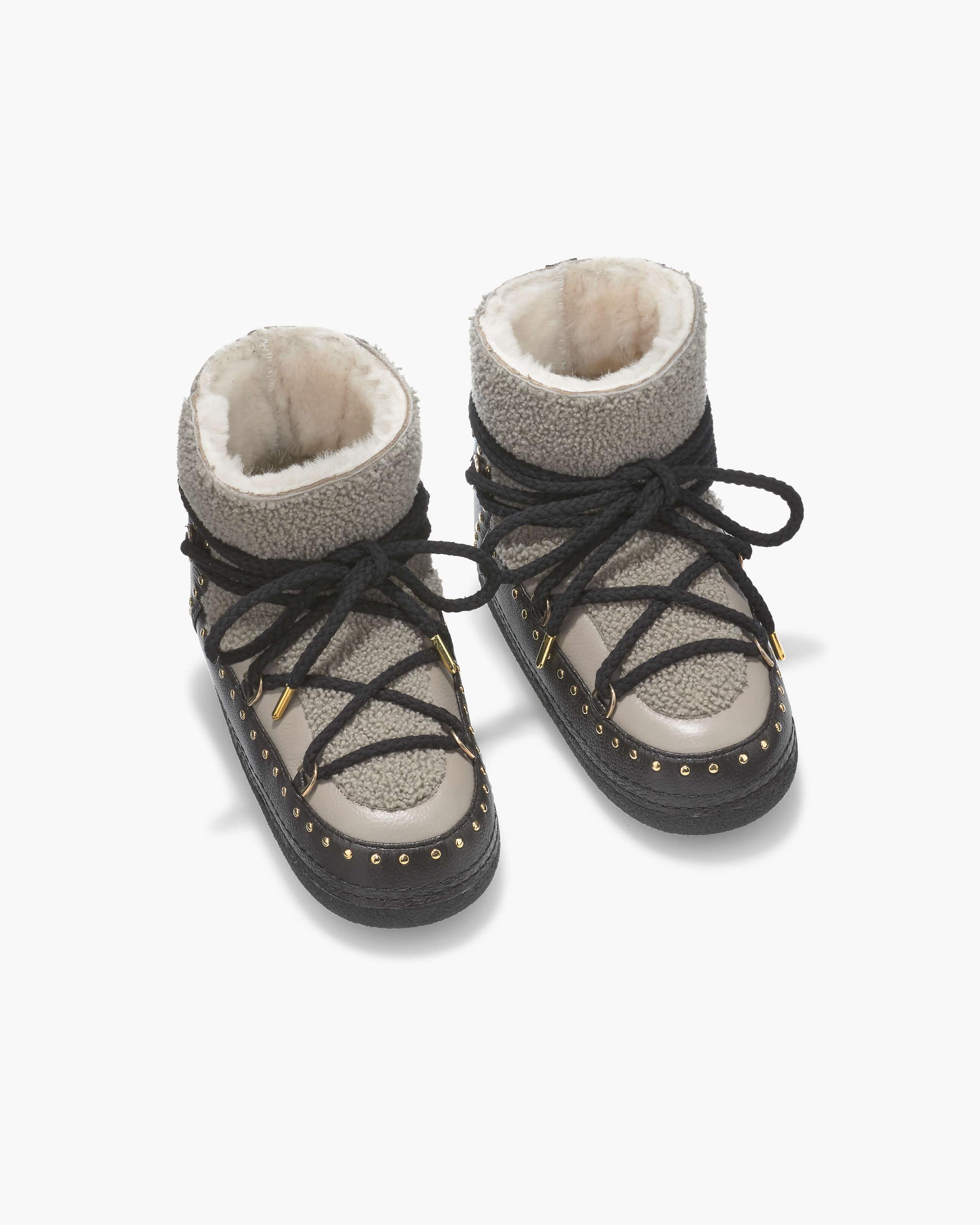 Taupe Women's Inuikii Curly Rock Winter Boots | UFYJ-67238