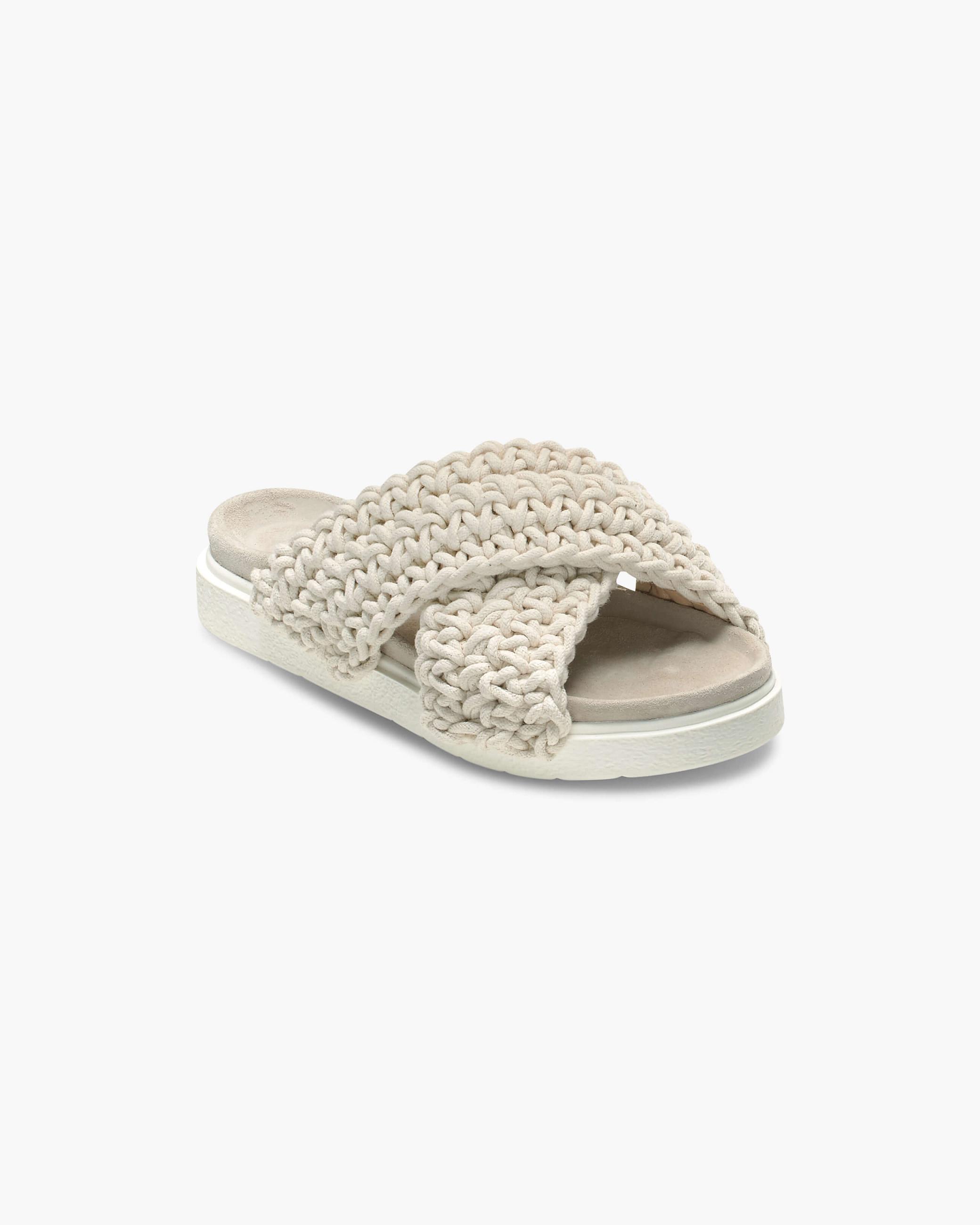 White Women's Inuikii Woven Slippers | ZATR-84152