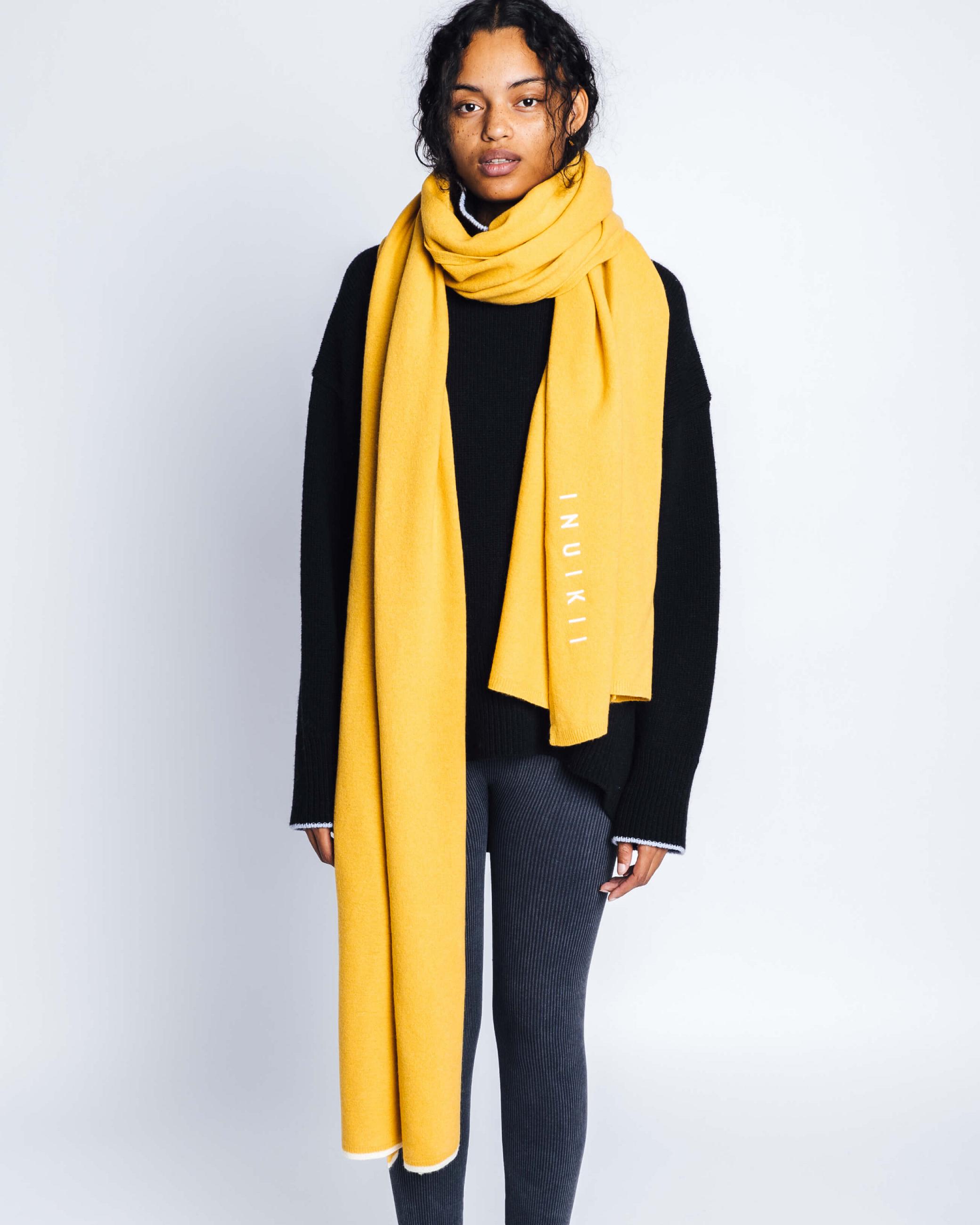 Yellow Women's Inuikii Oversized Wool Scarf Scarf | GLRD-82914