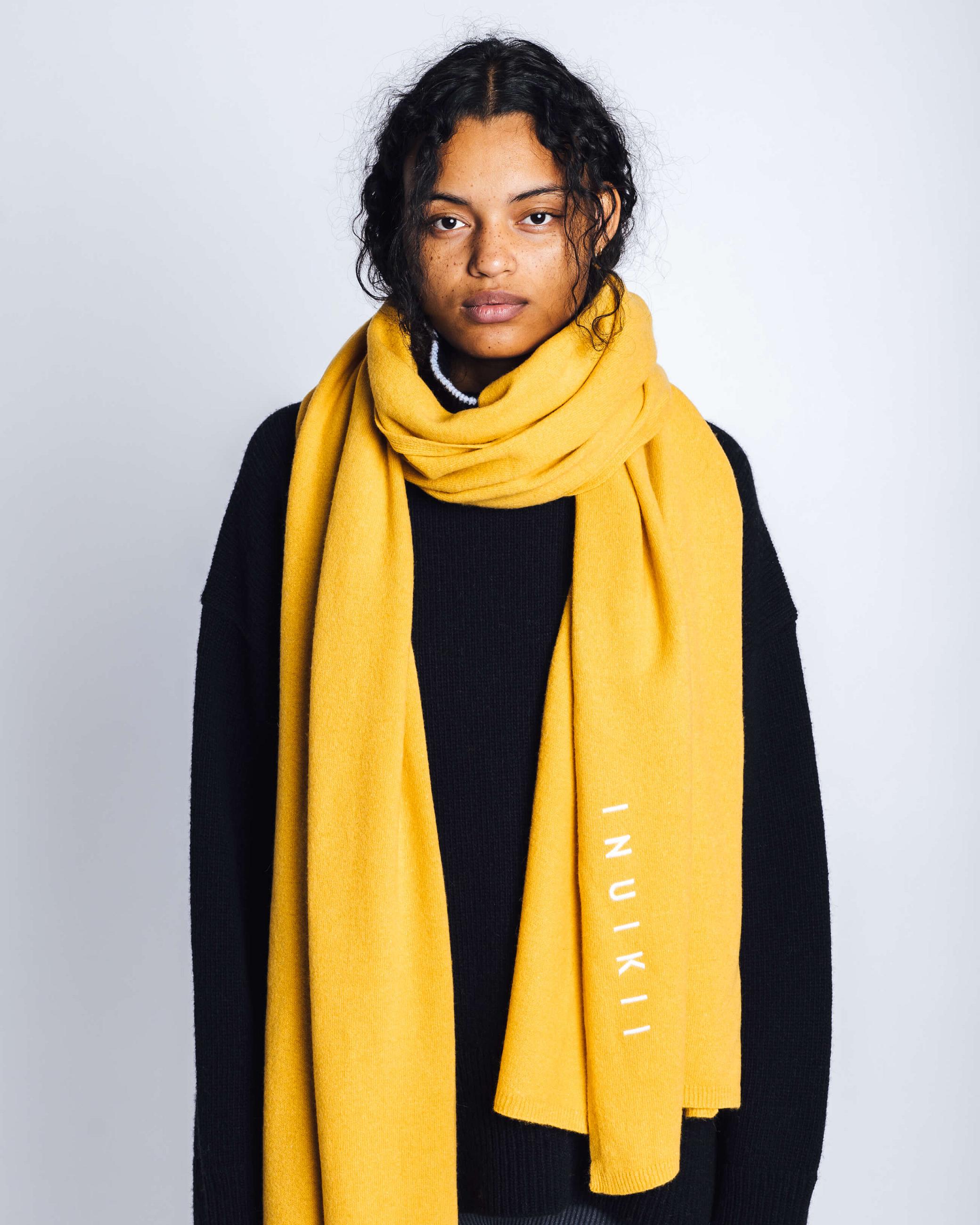 Yellow Women\'s Inuikii Oversized Wool Scarf Scarf | GLRD-82914